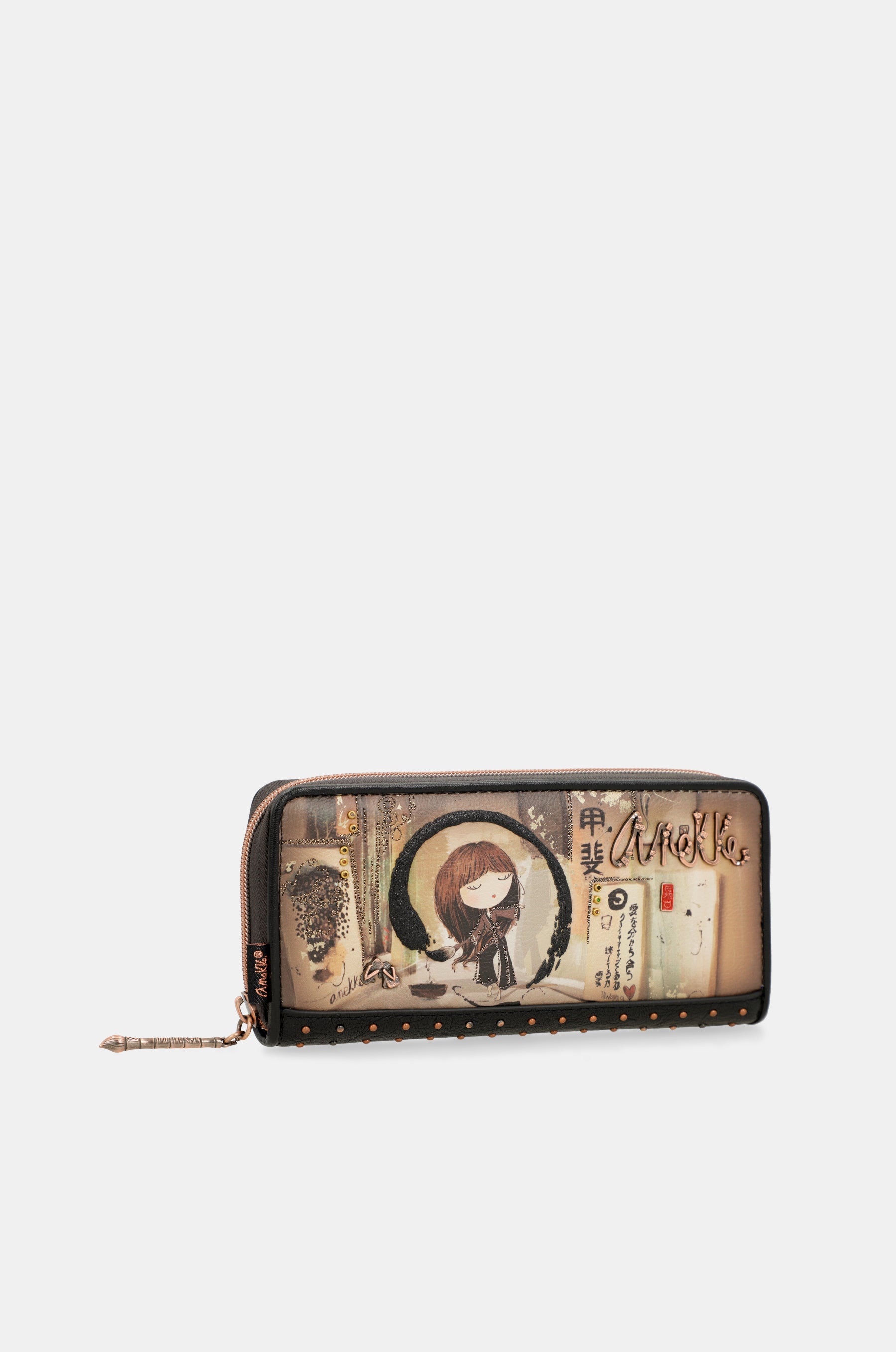 Shōen grand portefeuille RFID noir