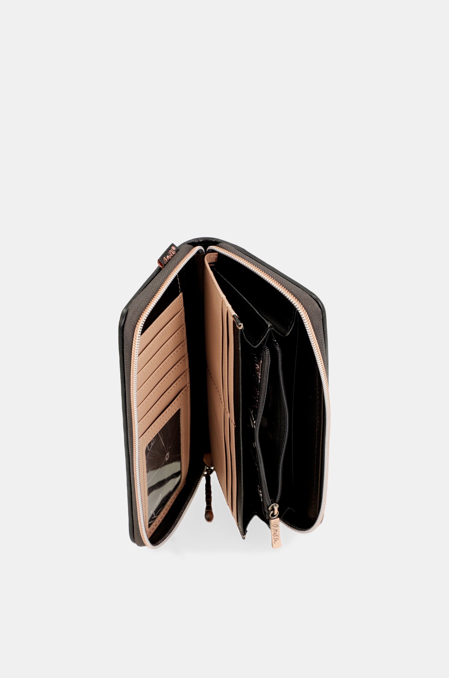 Shōen grand portefeuille RFID noir