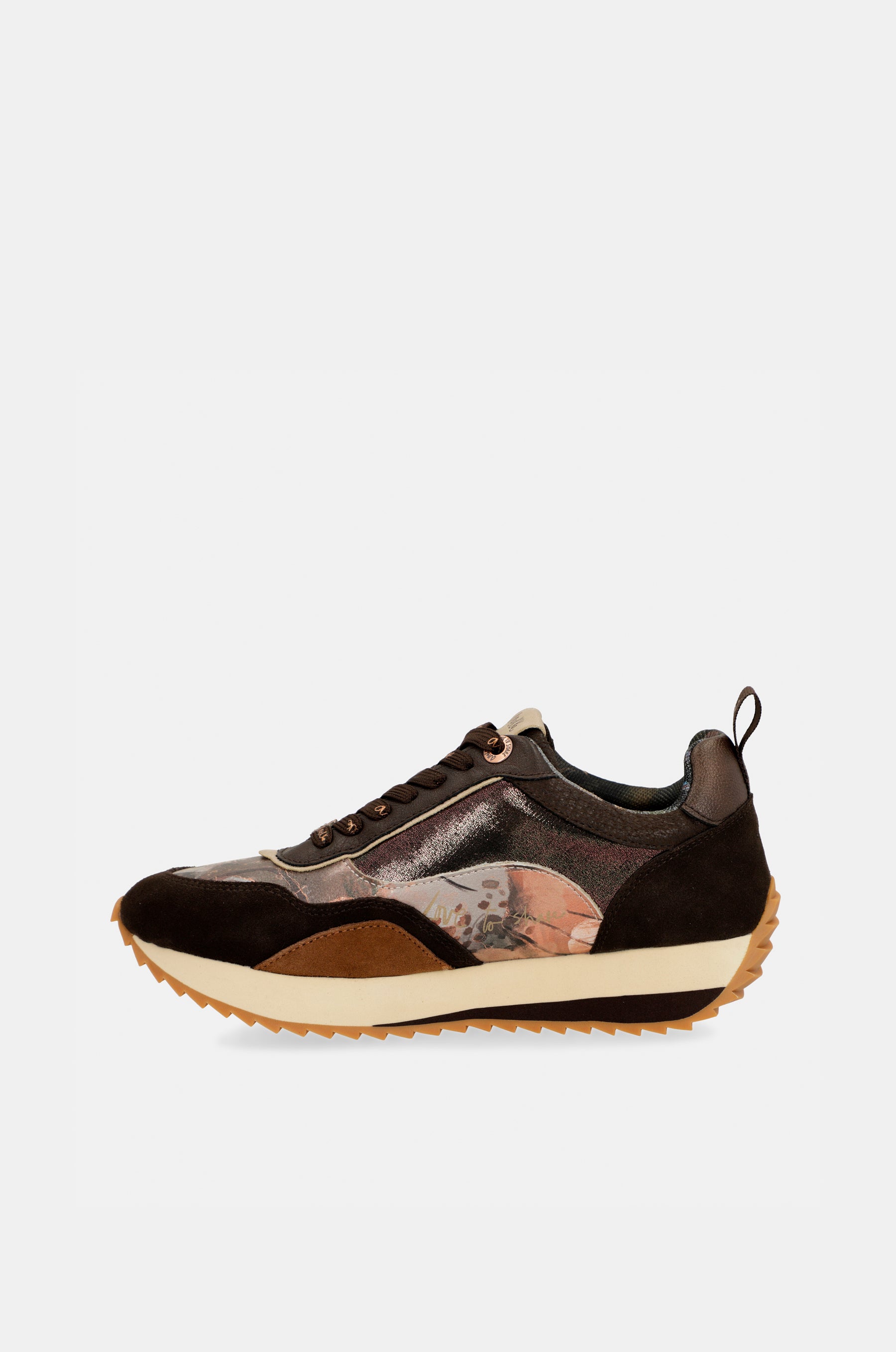 Baskets sport Palette à motif marron