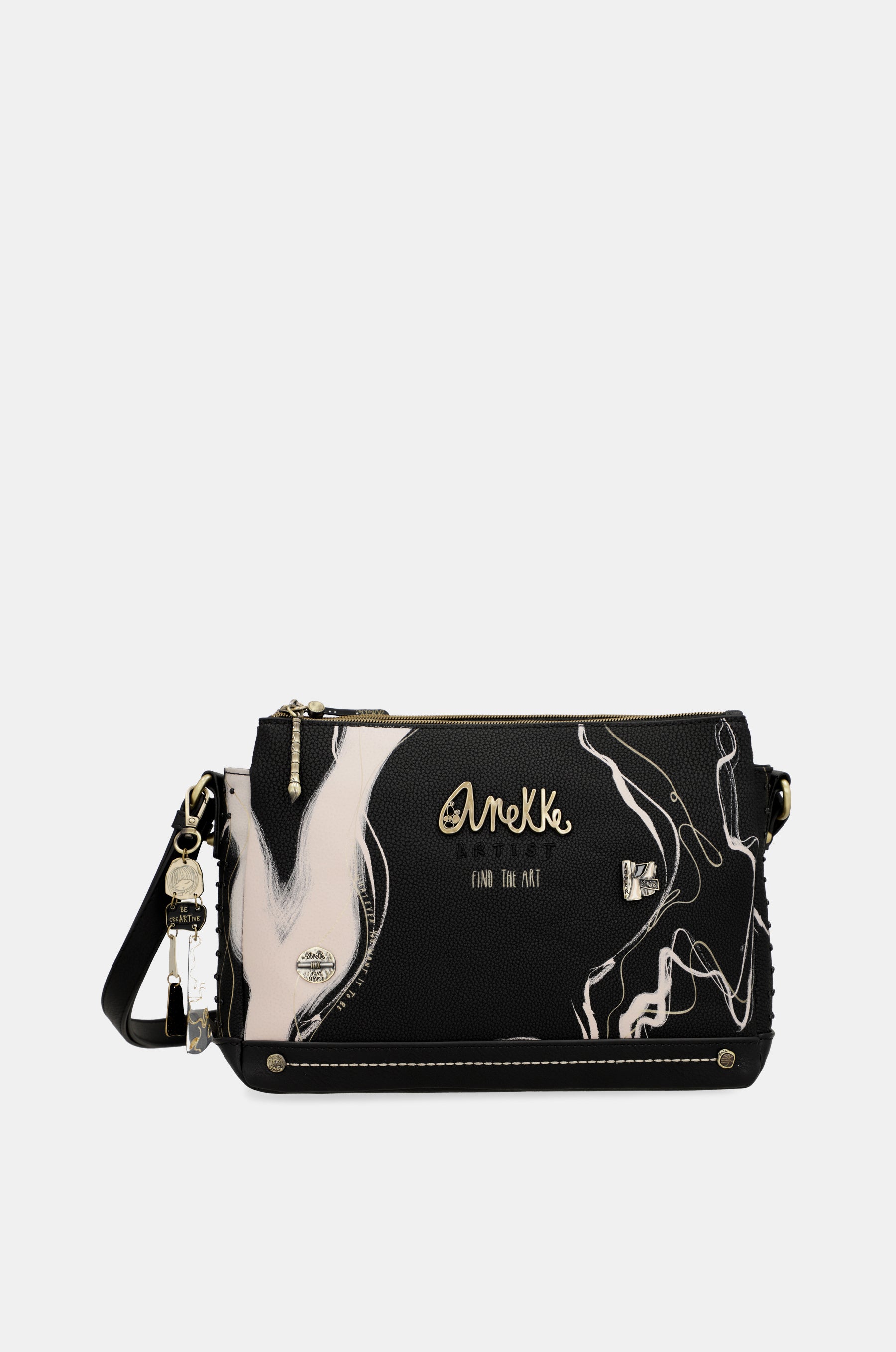 Nature Shodō Black 3 Compartiment Sac à bandoulière