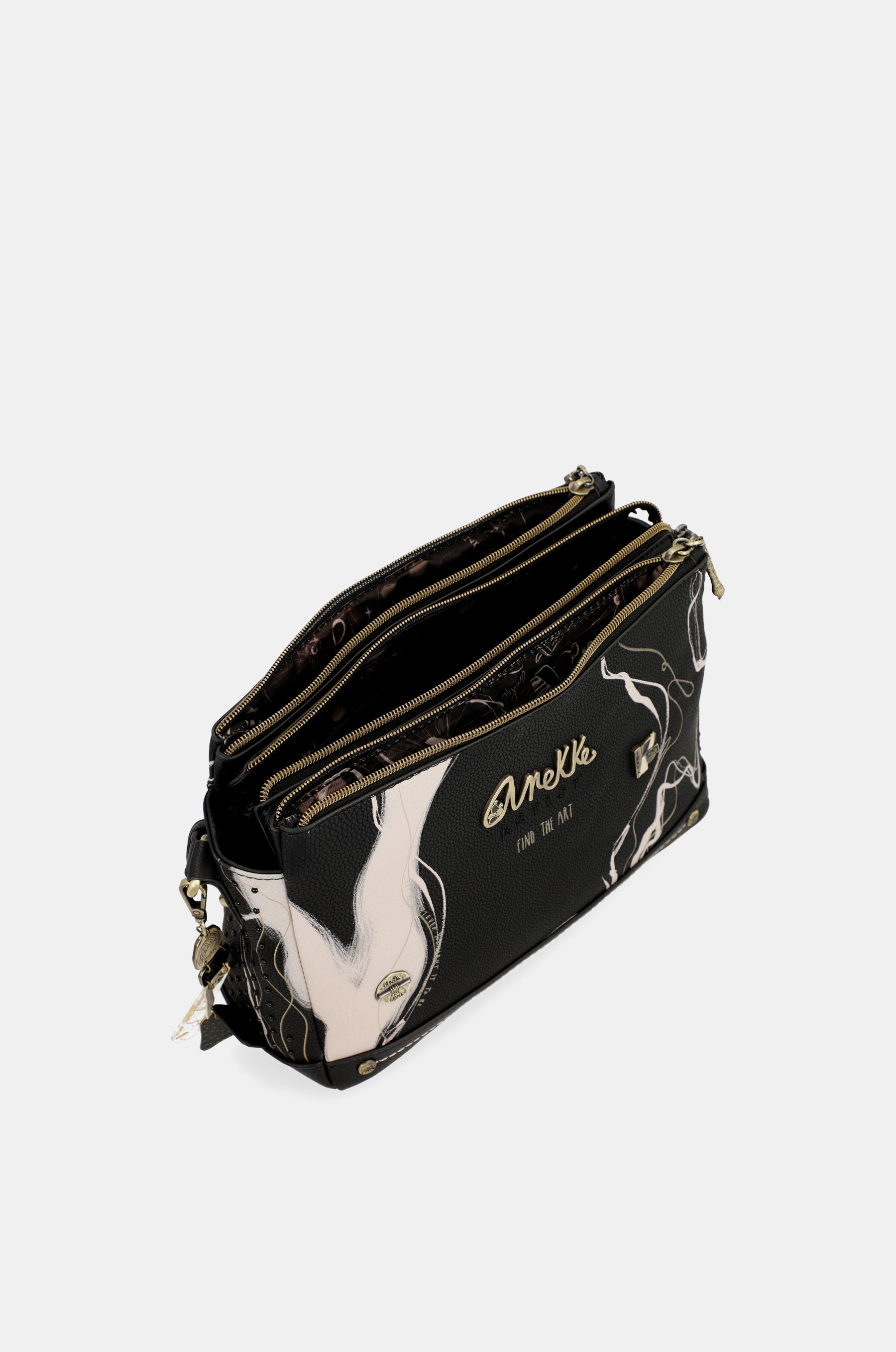 Nature Shodō Black 3 Compartiment Sac à bandoulière