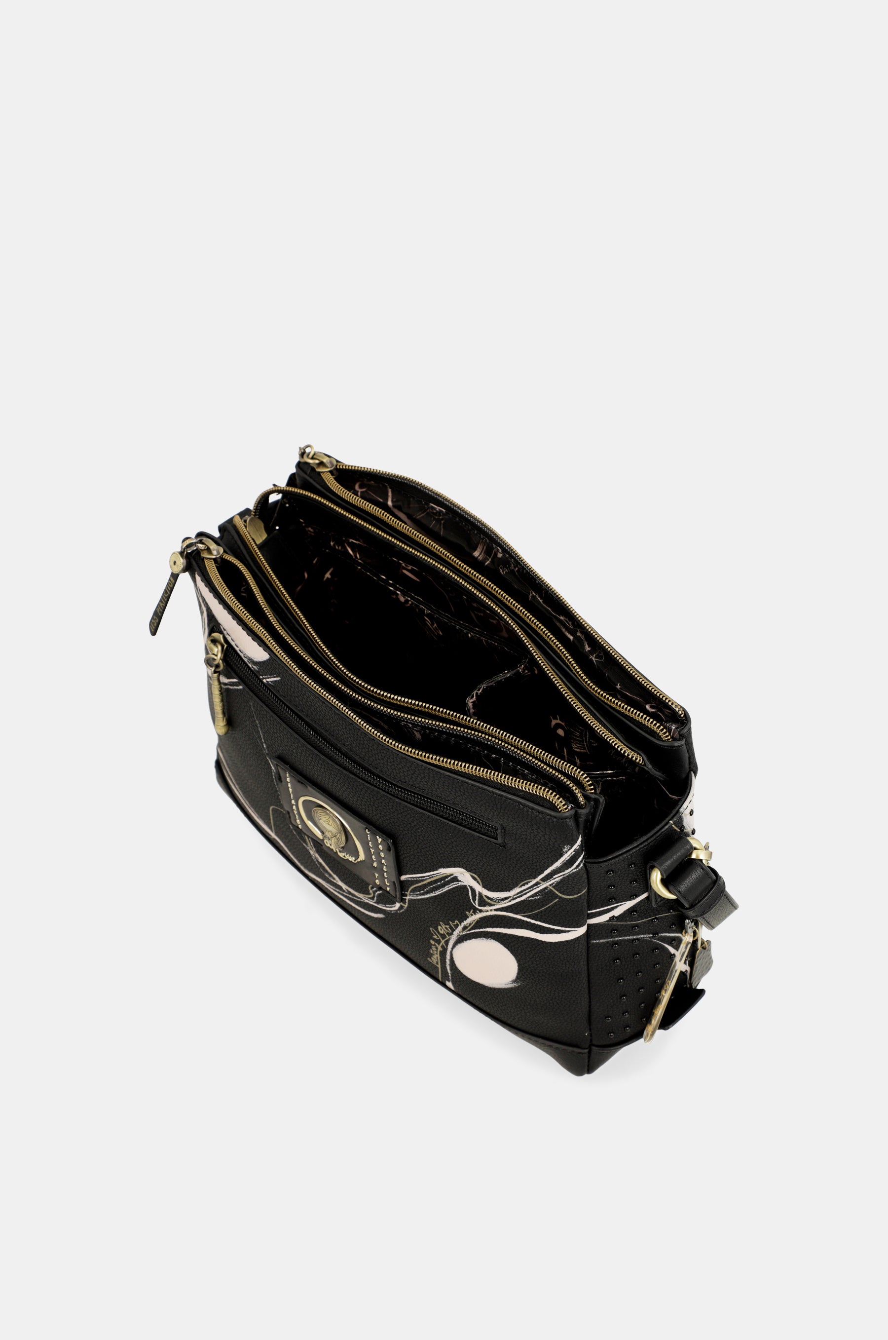 Nature Shodō Black 3 Compartiment Sac à bandoulière
