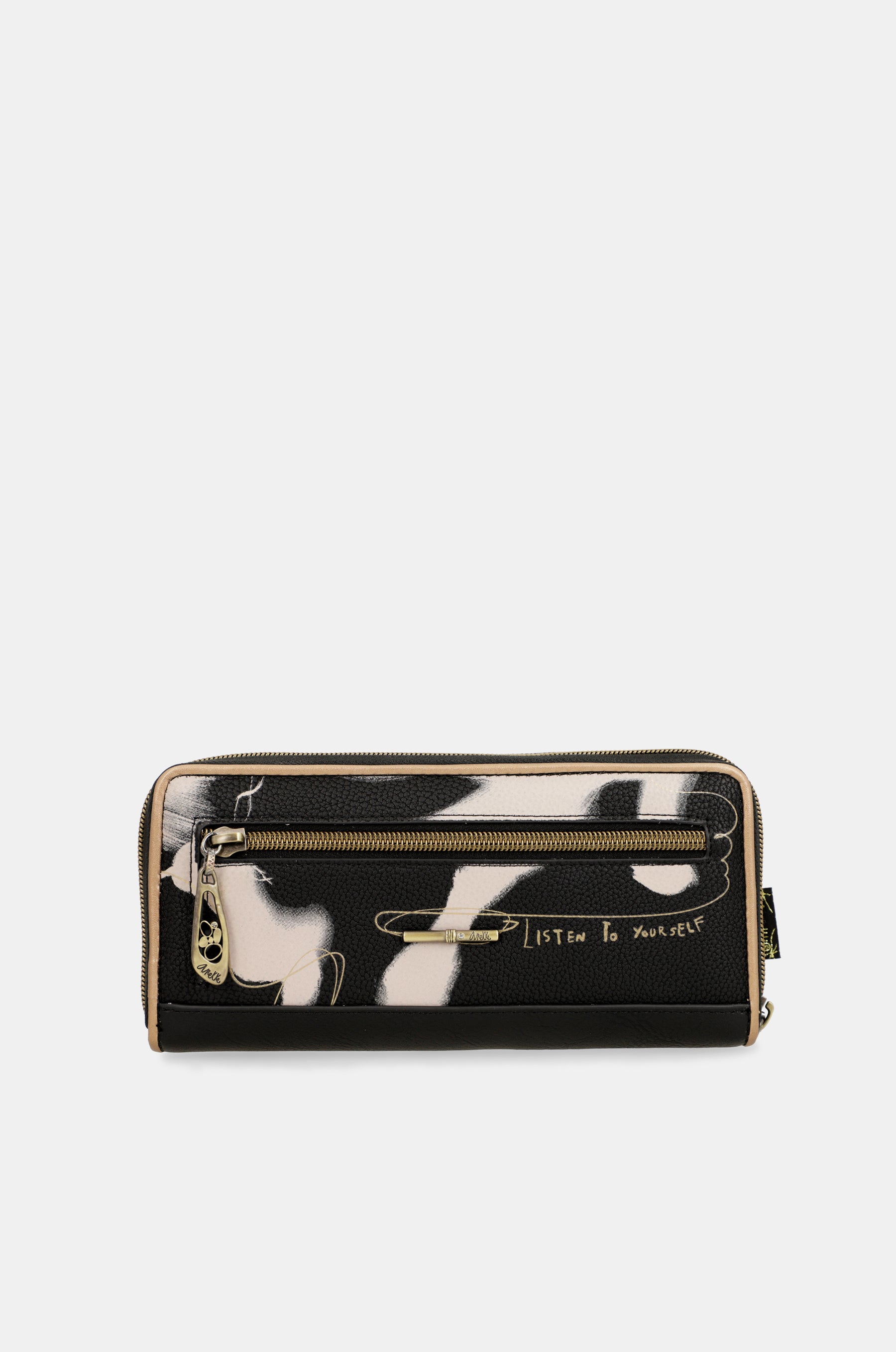 Nature shodō anekke grand portefeuille RFID noir