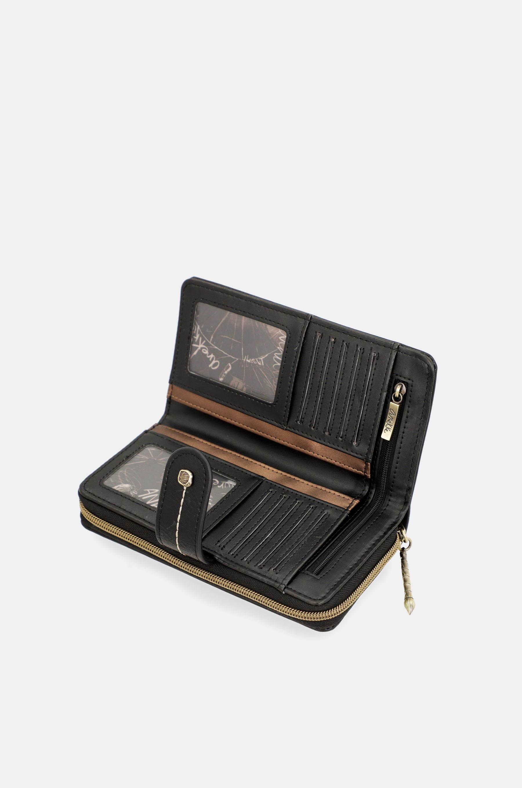 Nature shodō grand portefeuille RFID noir