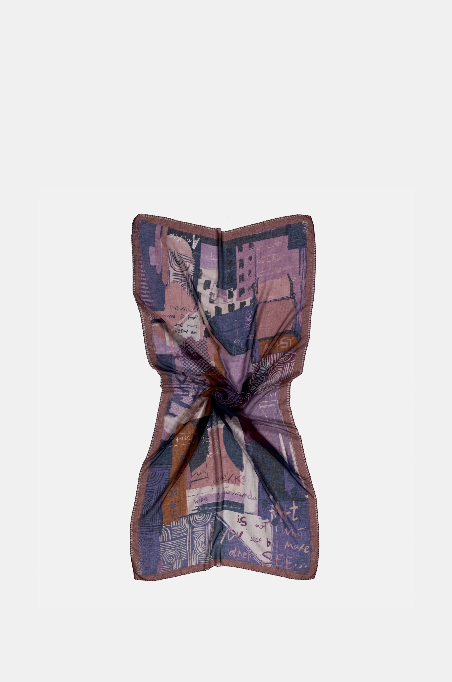 Echarpe violette Kyomu