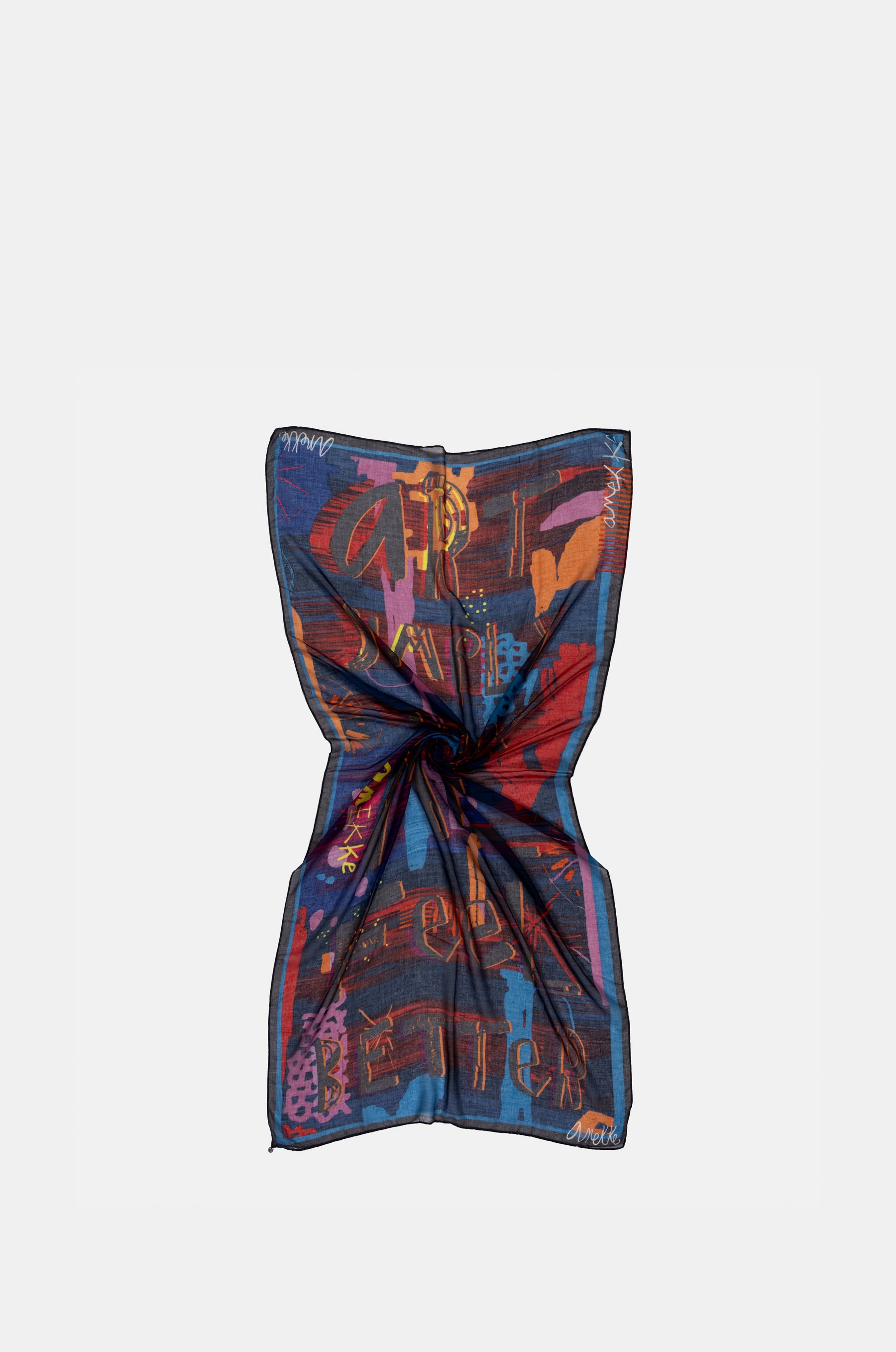 Foulard bleu Contemporary