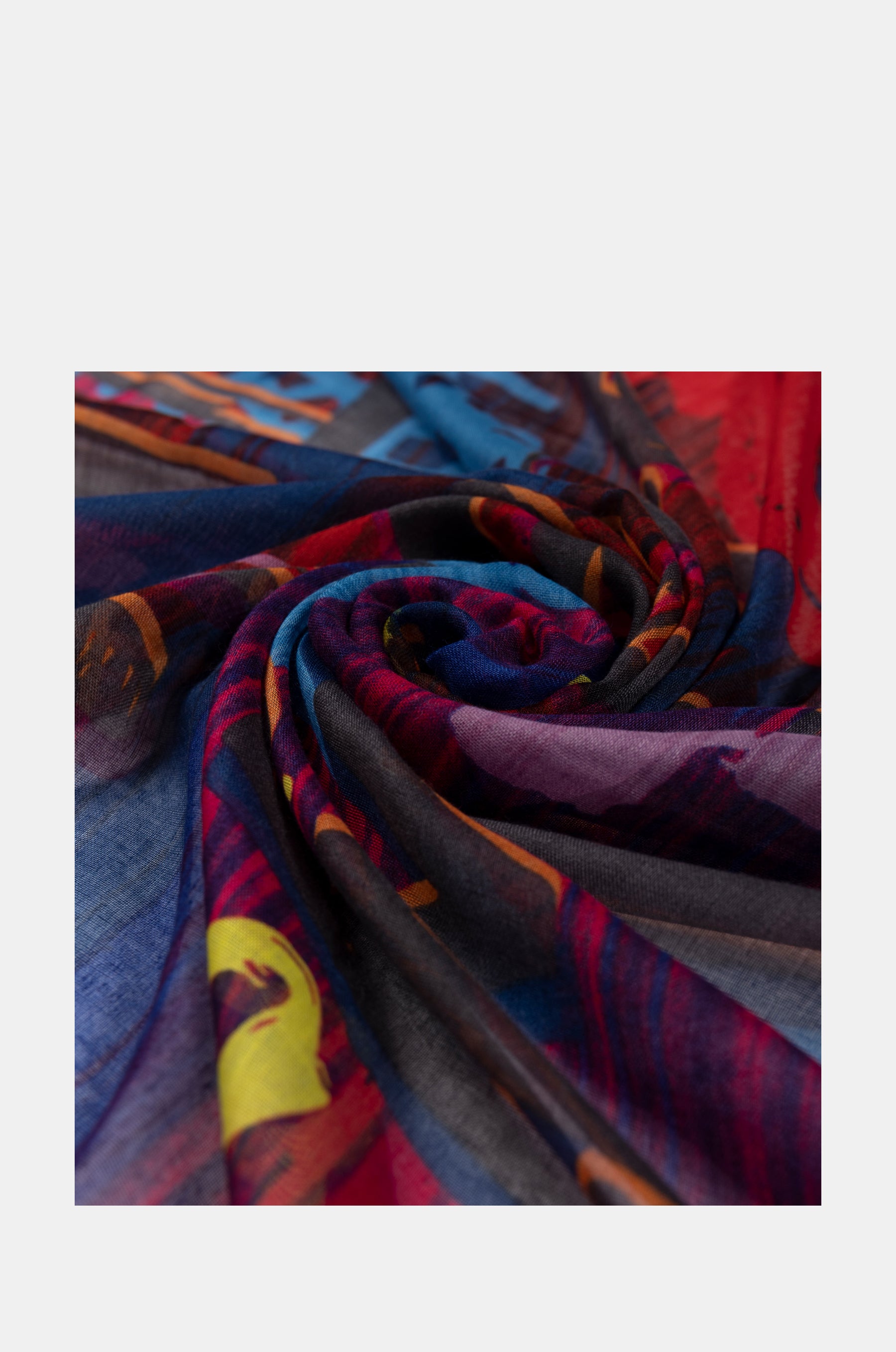 Foulard bleu Contemporary