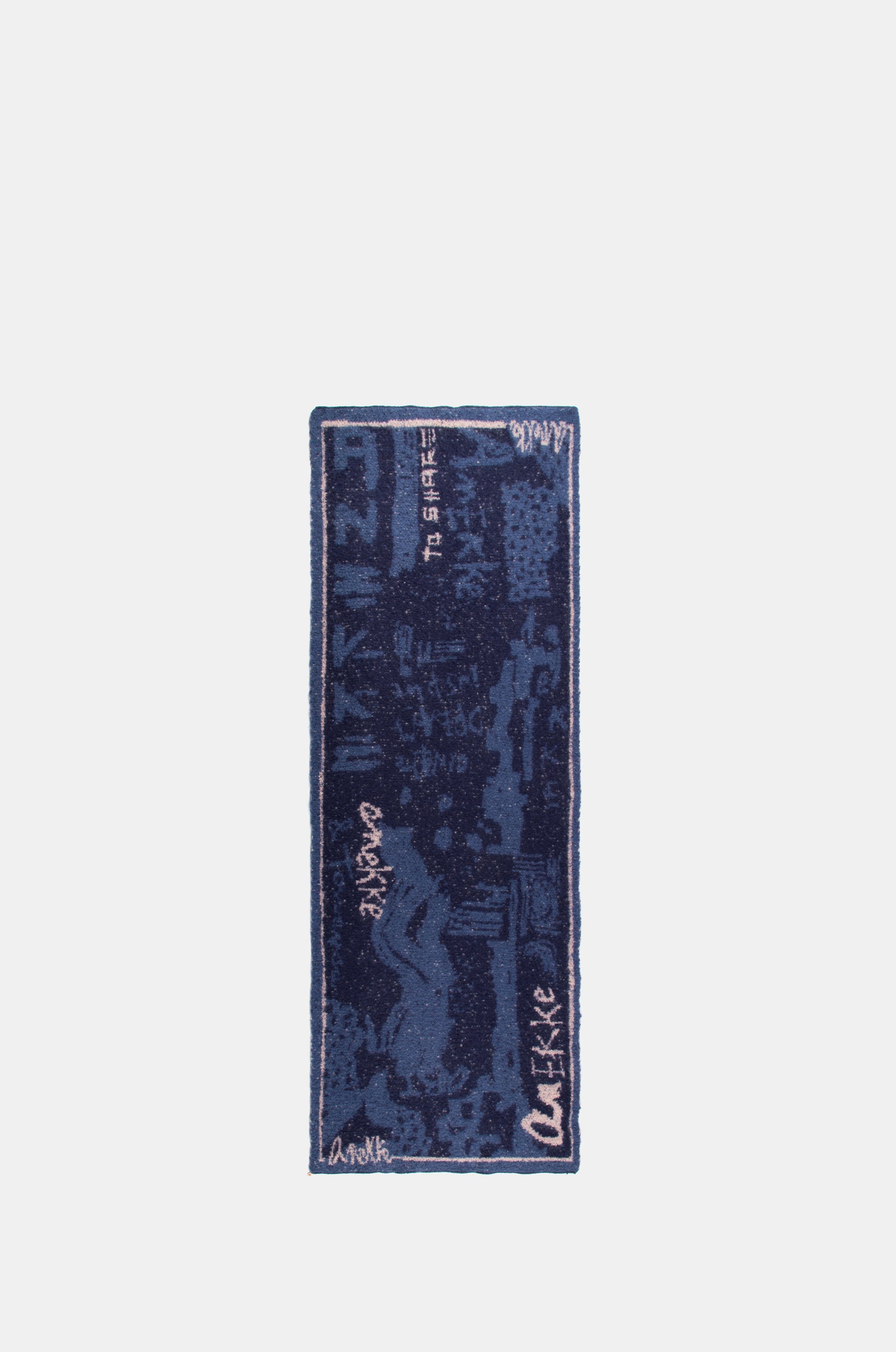 Écharpe Contemporary bleu marine