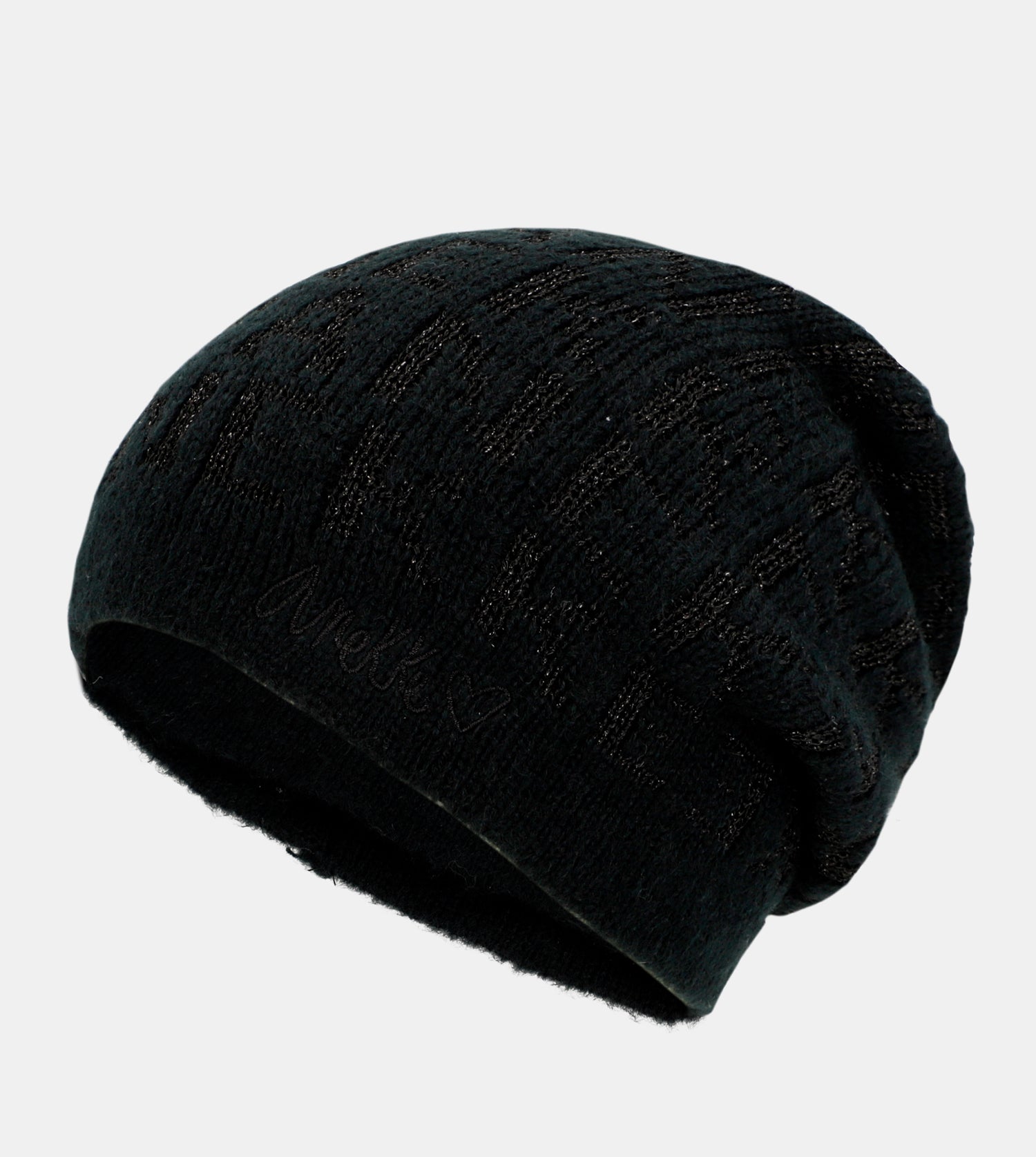 Chapeau Contemporary en tricot noir