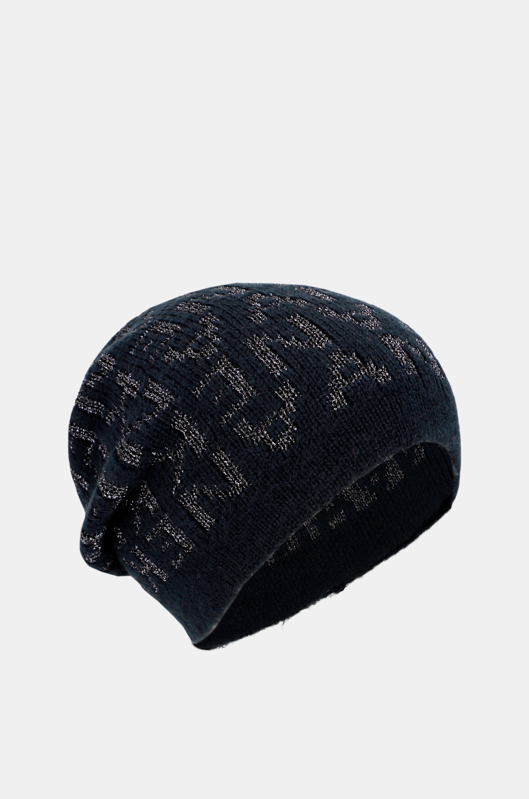 Chapeau Contemporary en tricot bleu marine