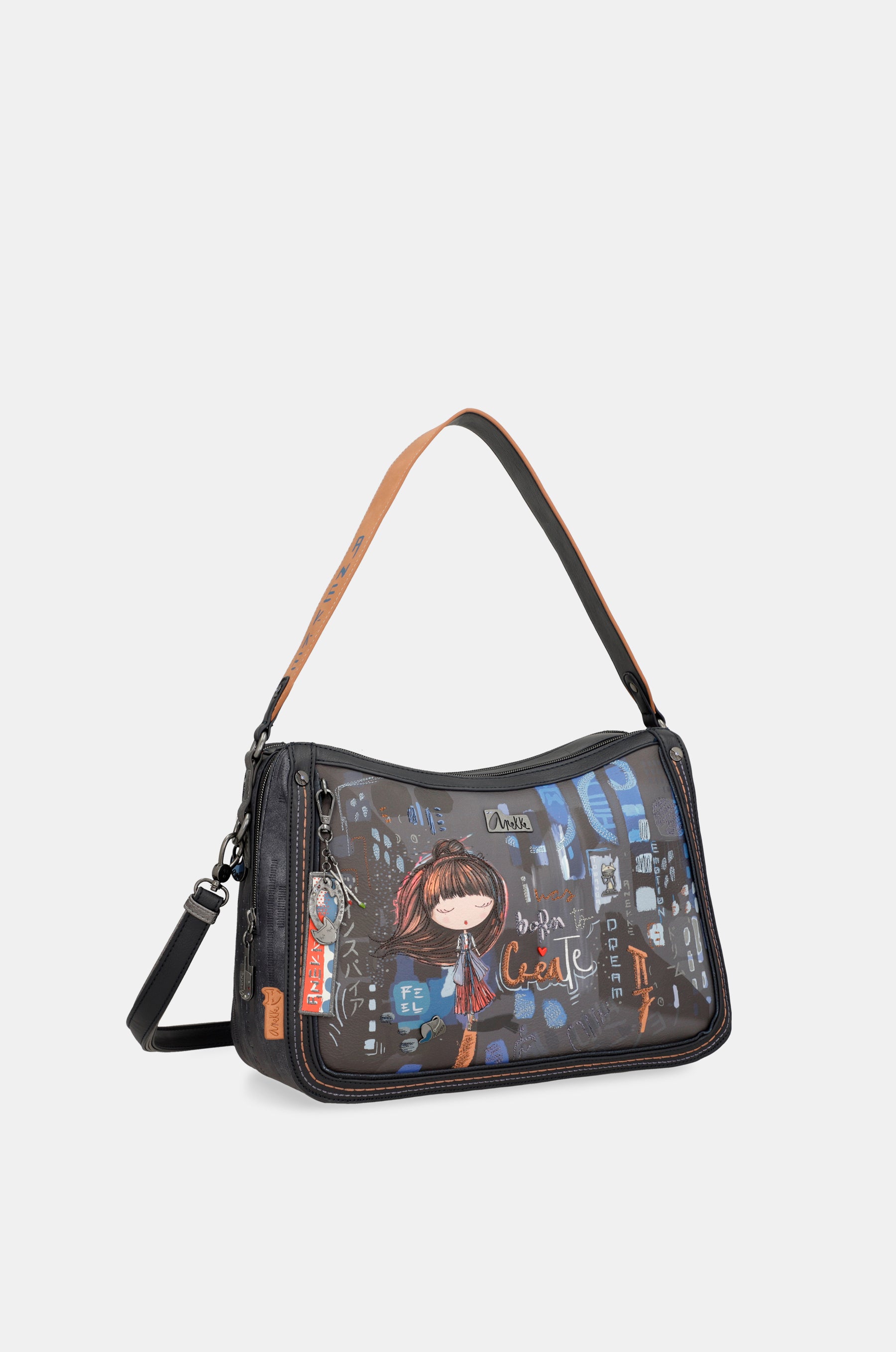 Sac à bandoulière contemporain avec bandoulière