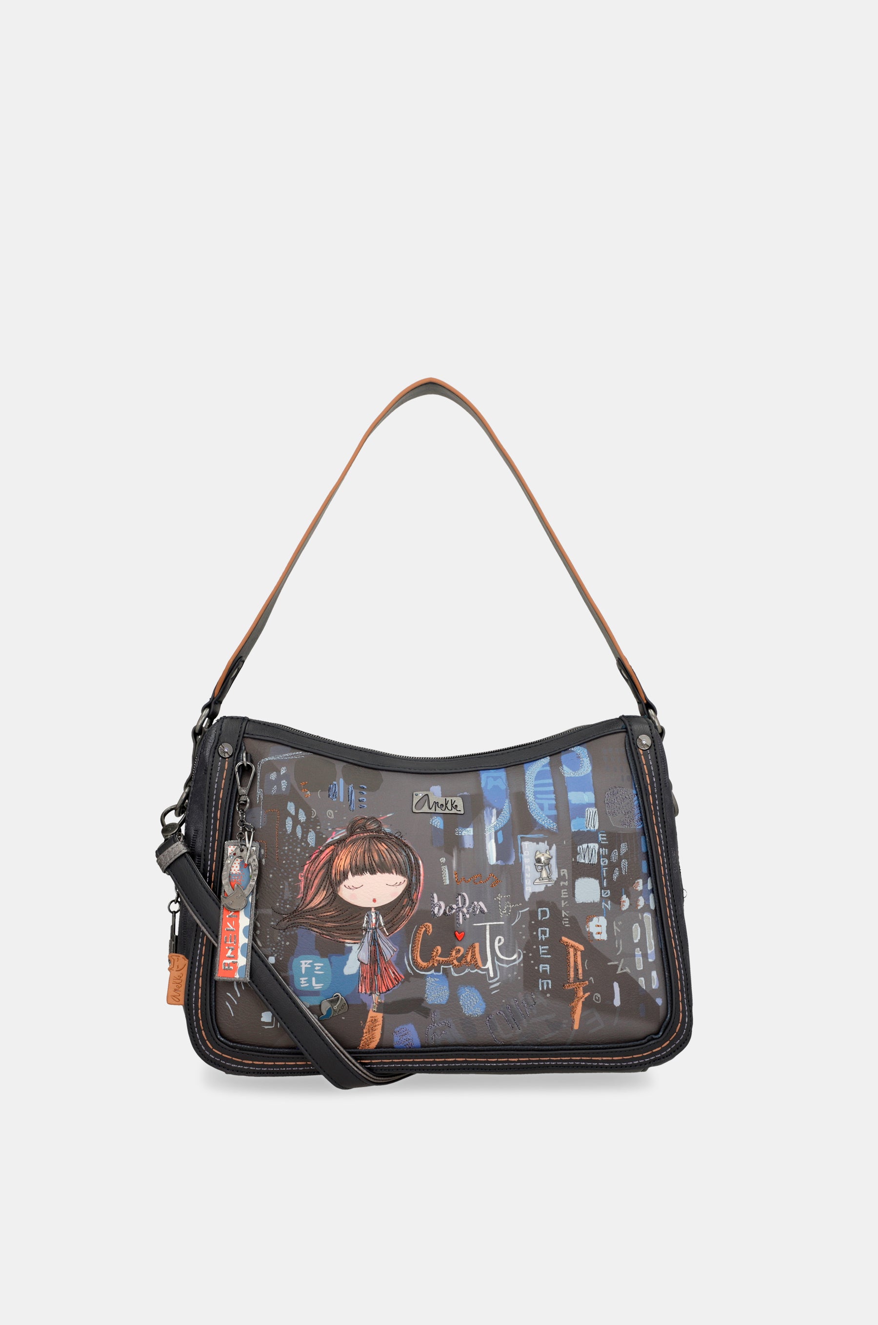 Sac à bandoulière contemporain avec bandoulière