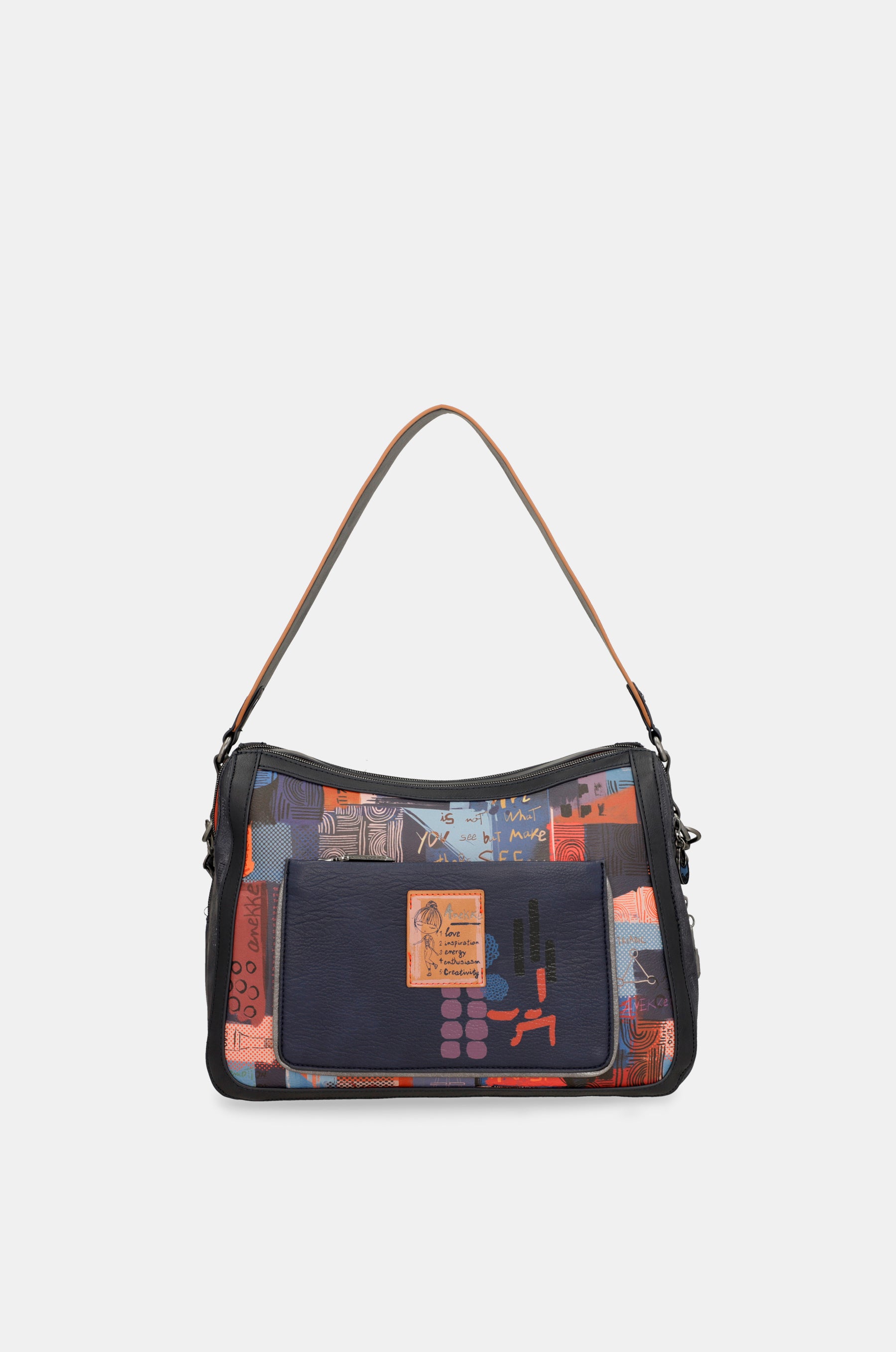 Sac à bandoulière contemporain avec bandoulière