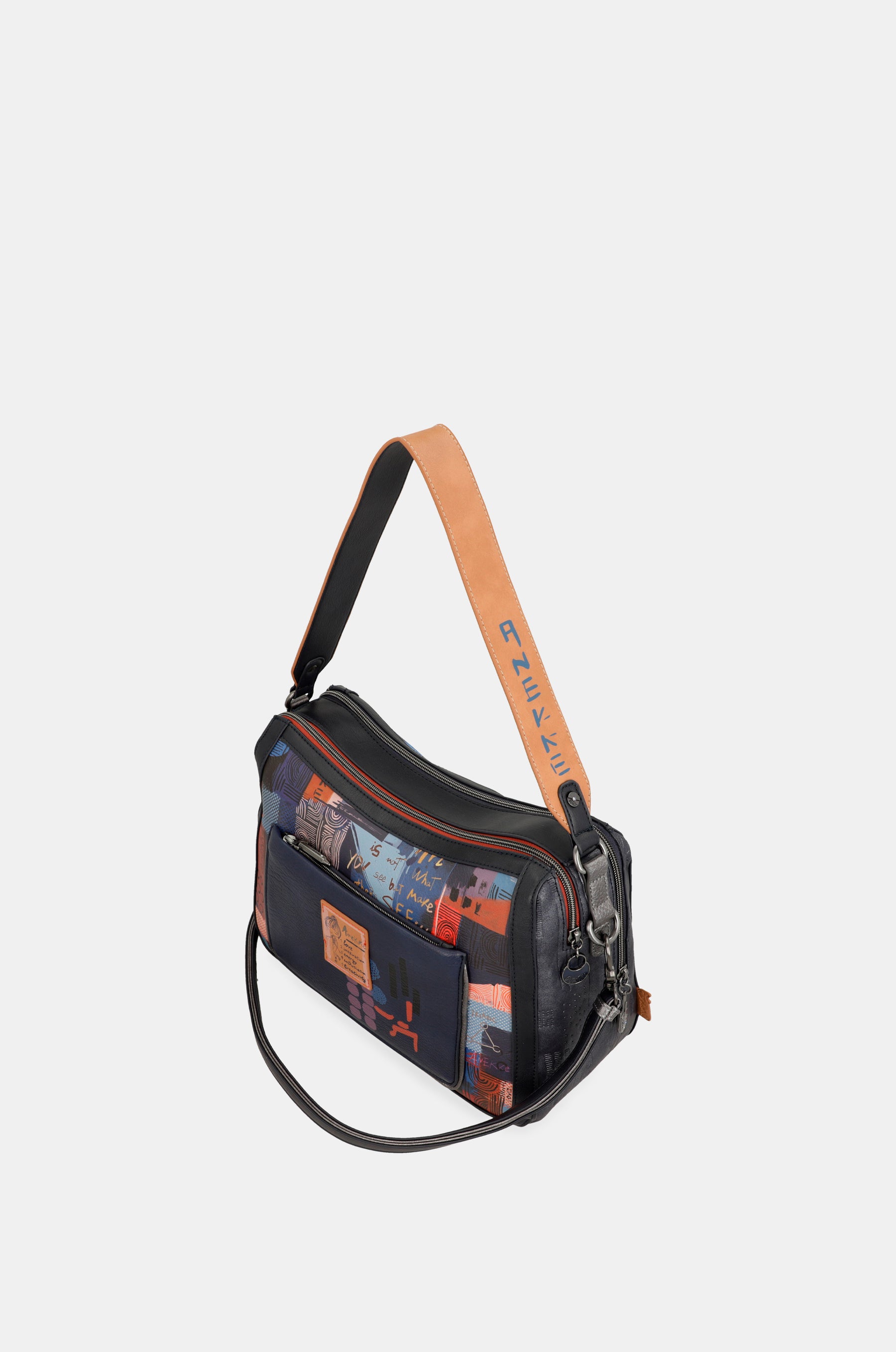 Sac à bandoulière contemporain avec bandoulière