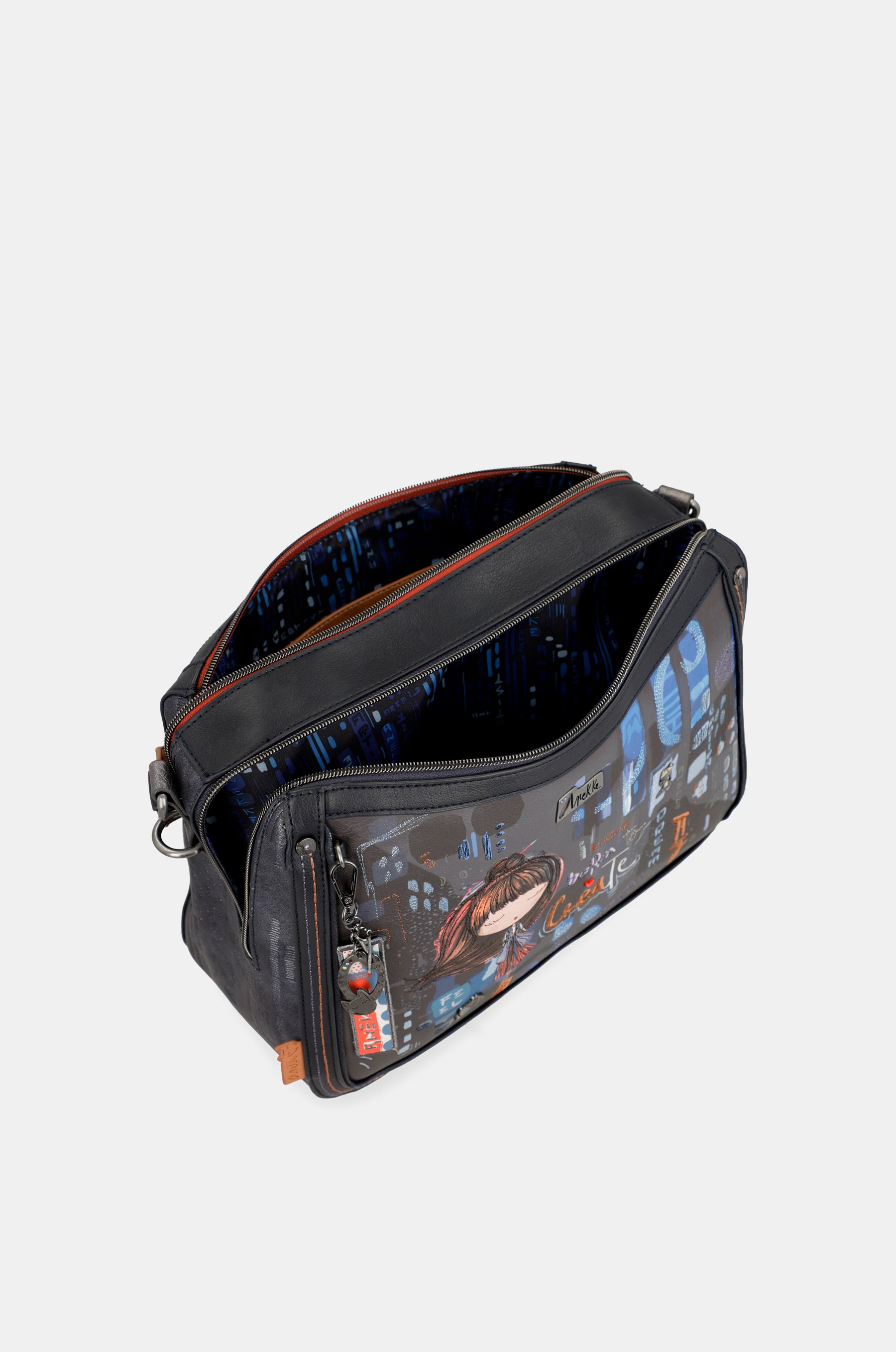 Sac à bandoulière contemporain avec bandoulière