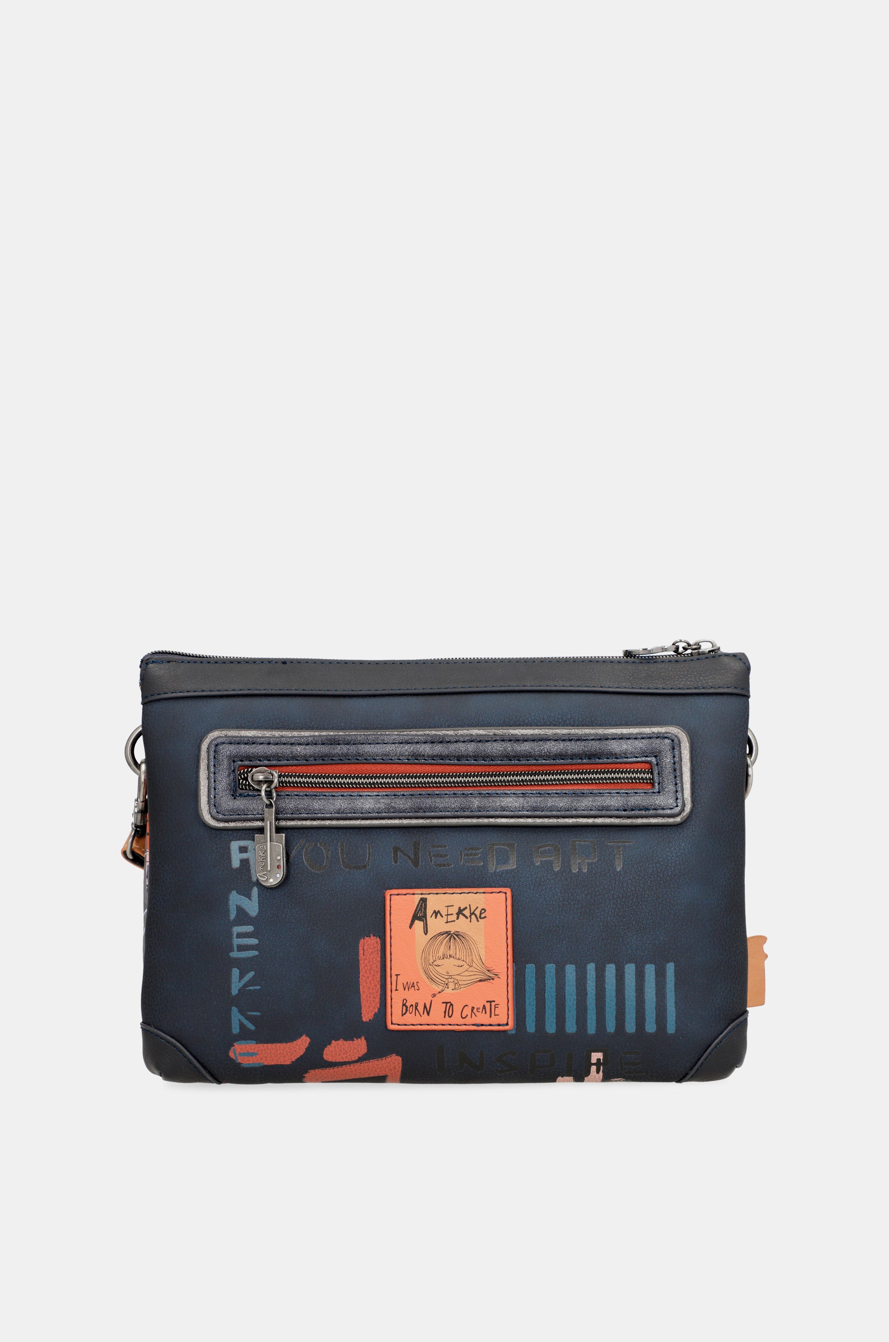 Sac à bandoulière contemporain à 2 compartiments
