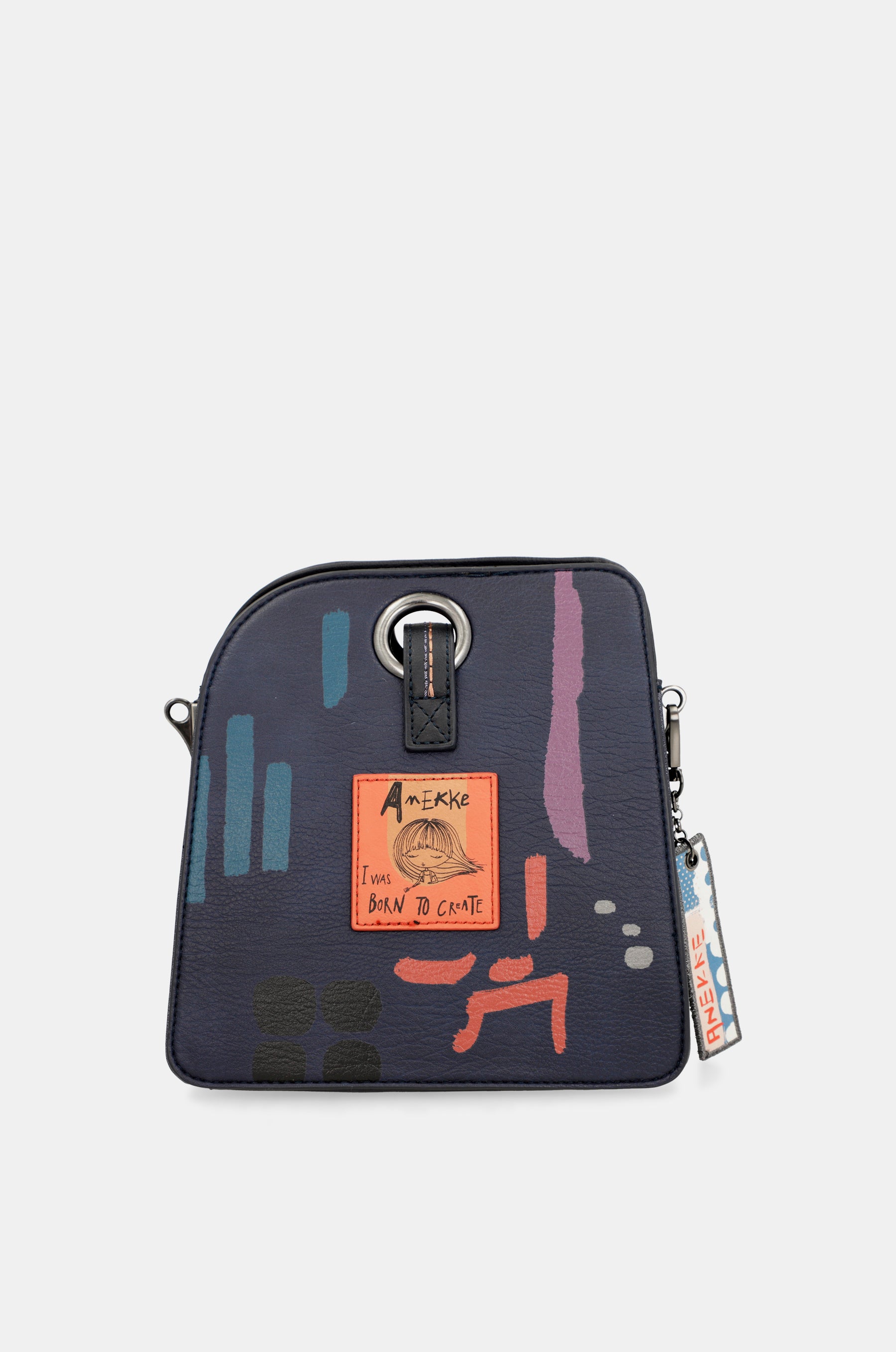 Sac à bandoulière géométrique à 3 compartiments contemporains