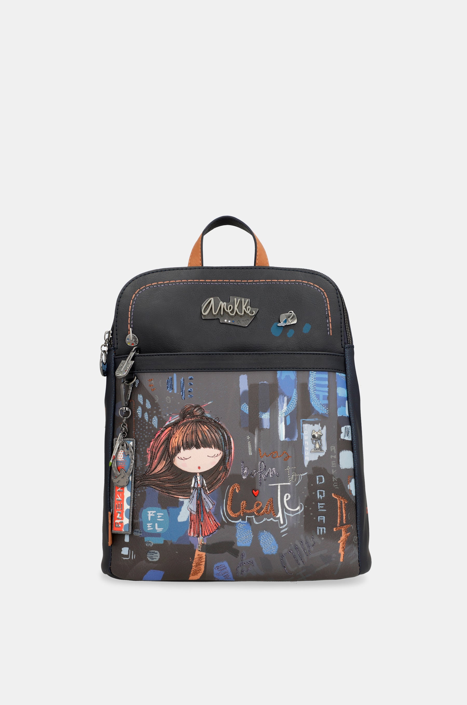Sac à dos contemporain à 2 compartiments