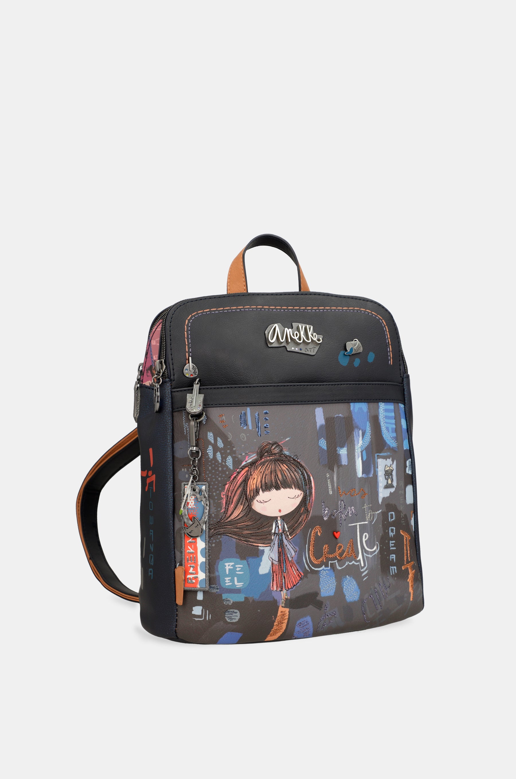 Sac à dos contemporain à 2 compartiments