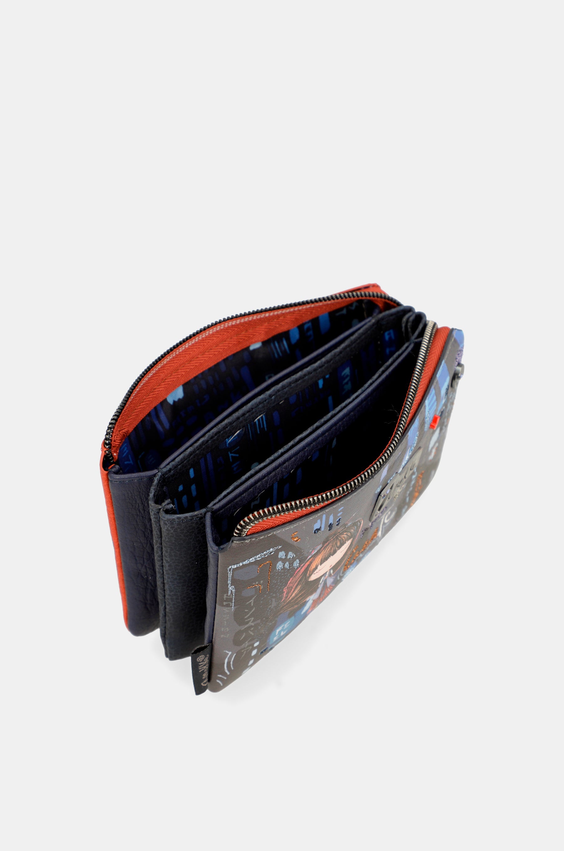 Portefeuille contemporain à triple compartiment