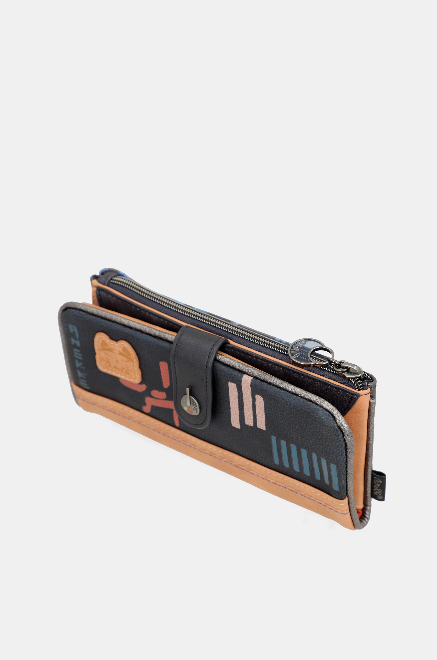 Grand portefeuille RFID flexible contemporain