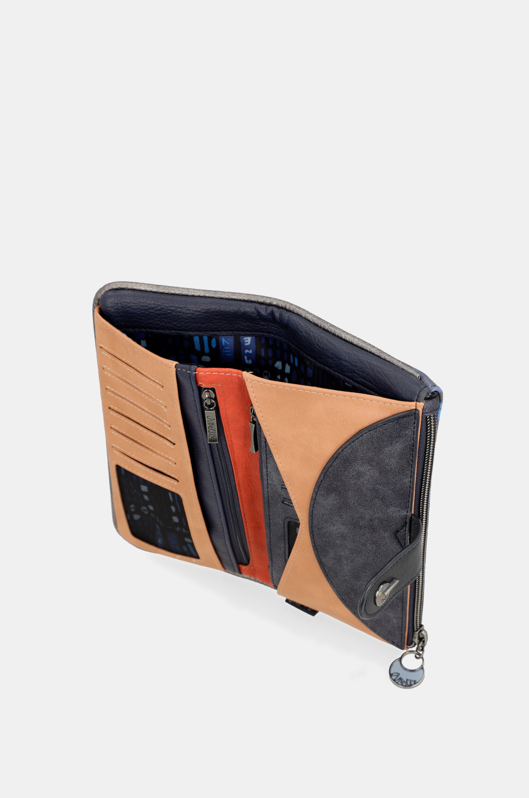Grand portefeuille RFID flexible contemporain