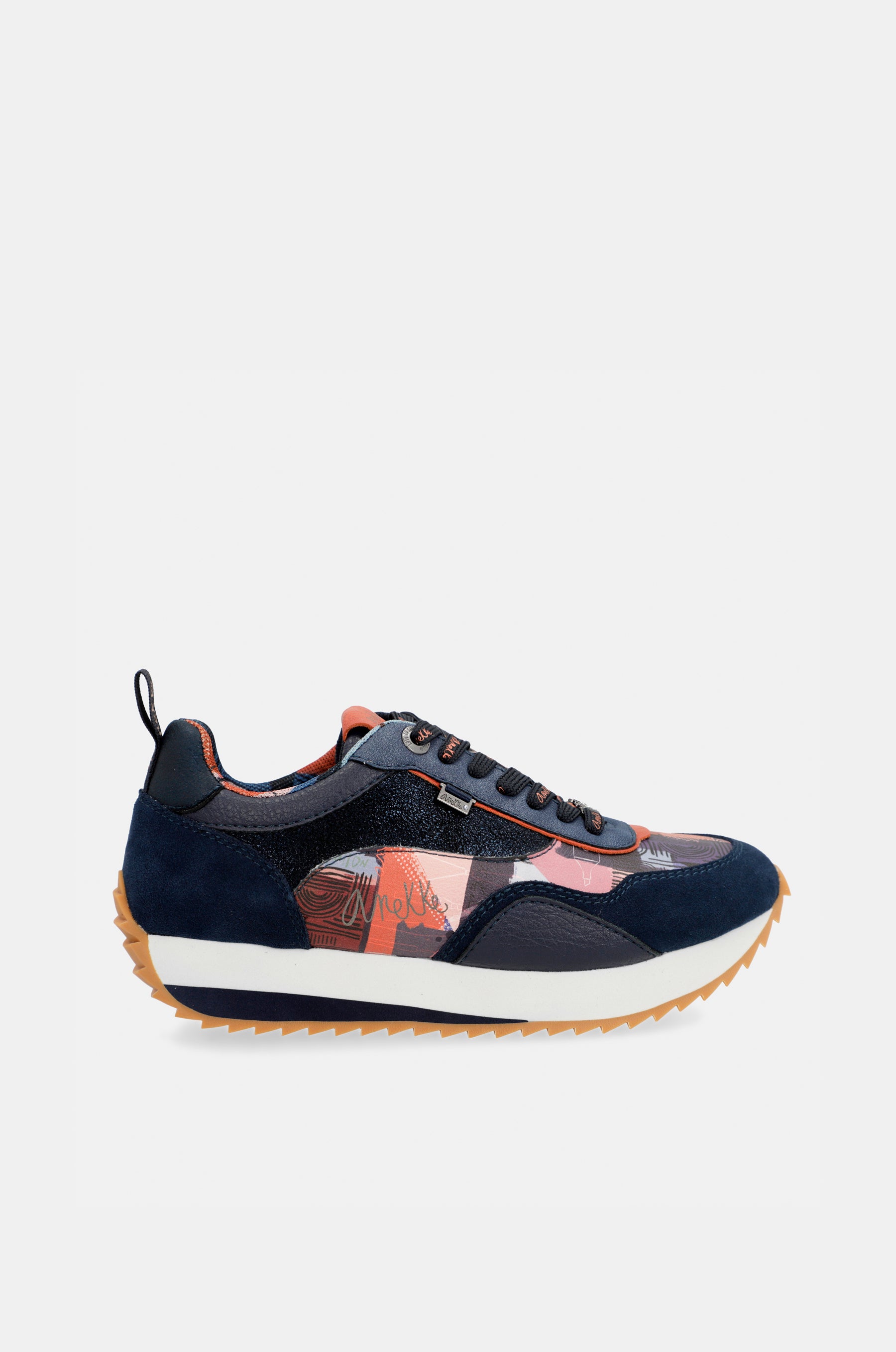 Baskets sport Palette à motif bleu marine
