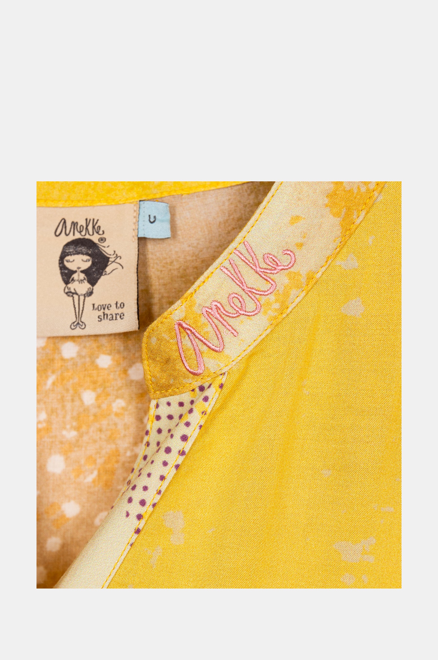 Robe chemise jaune