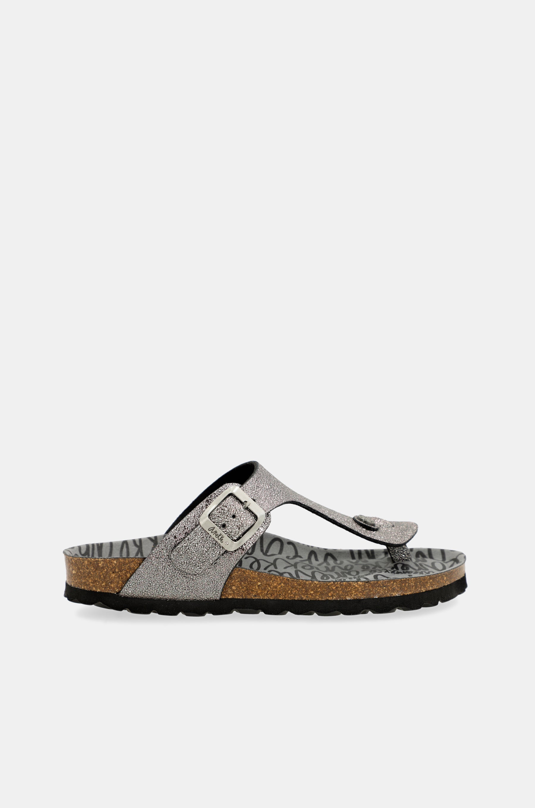 Sandales bio femme, argent