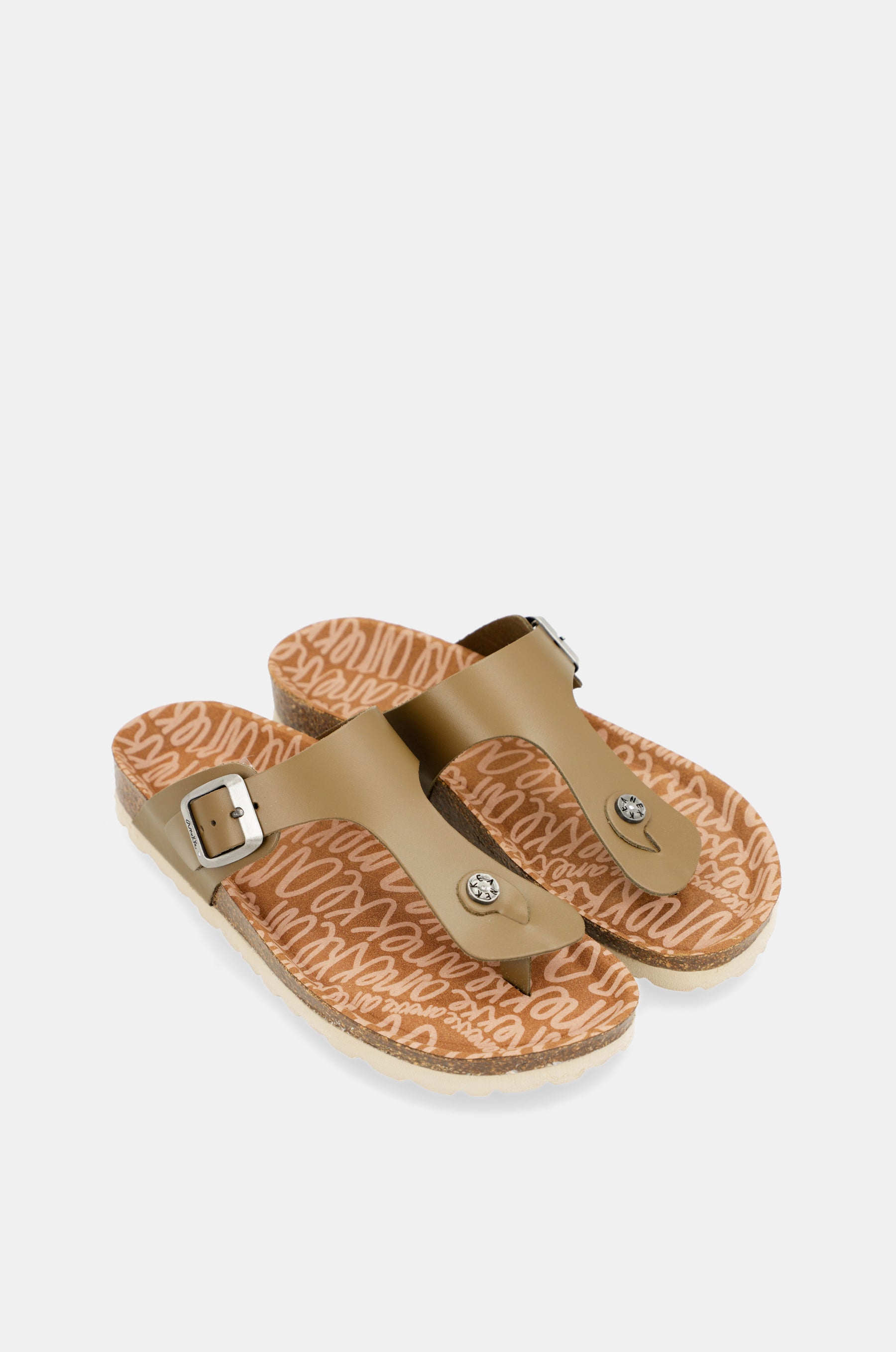Sandales bio femme, vert