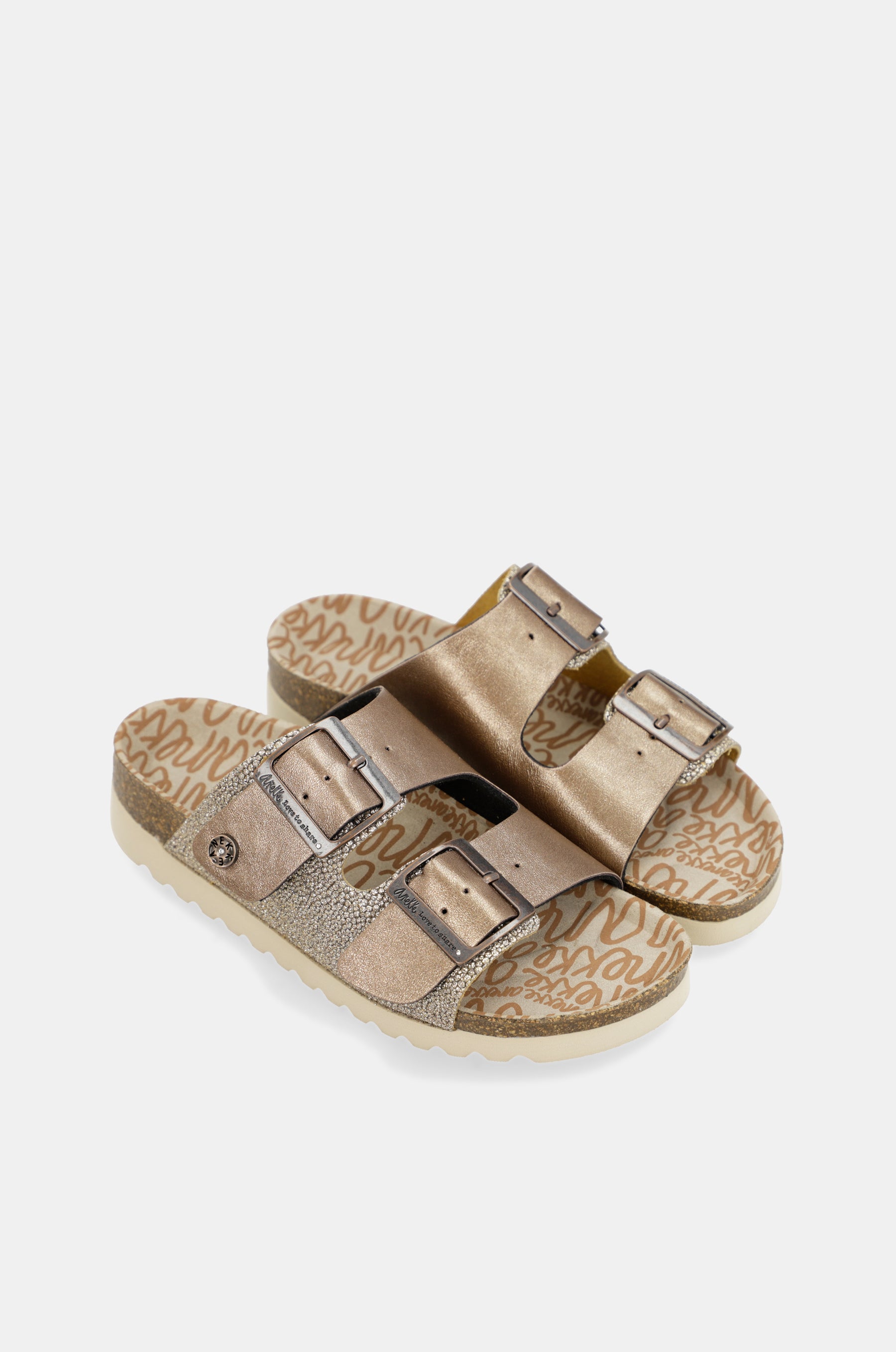 Sandales bio femme, bronze