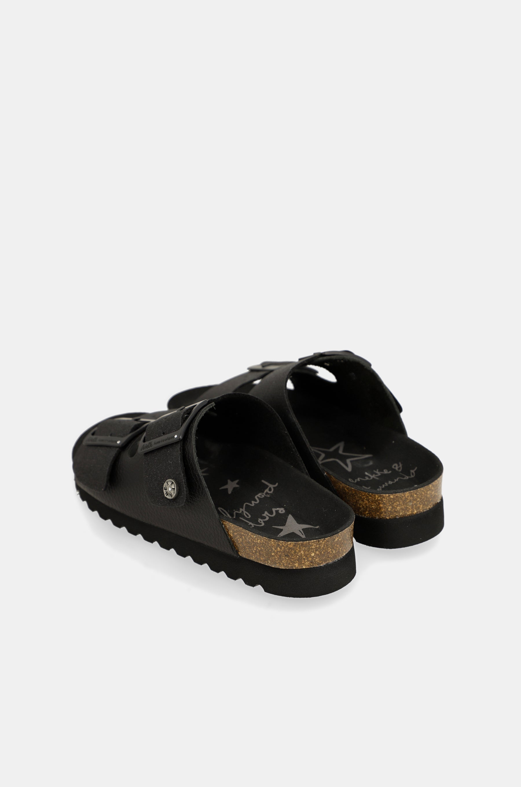 Sandales bio femme, noir