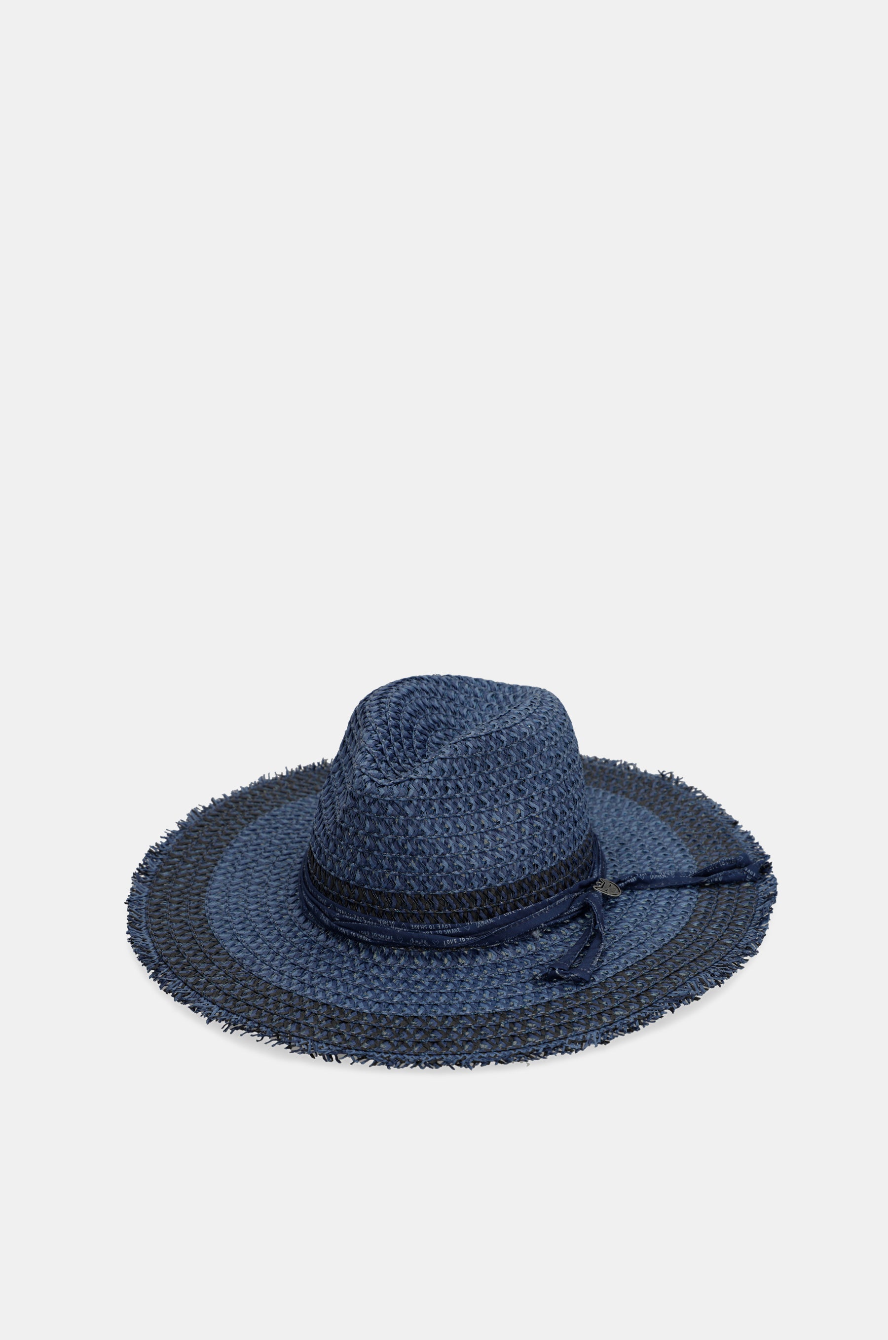 Chapeau raphia bicolore