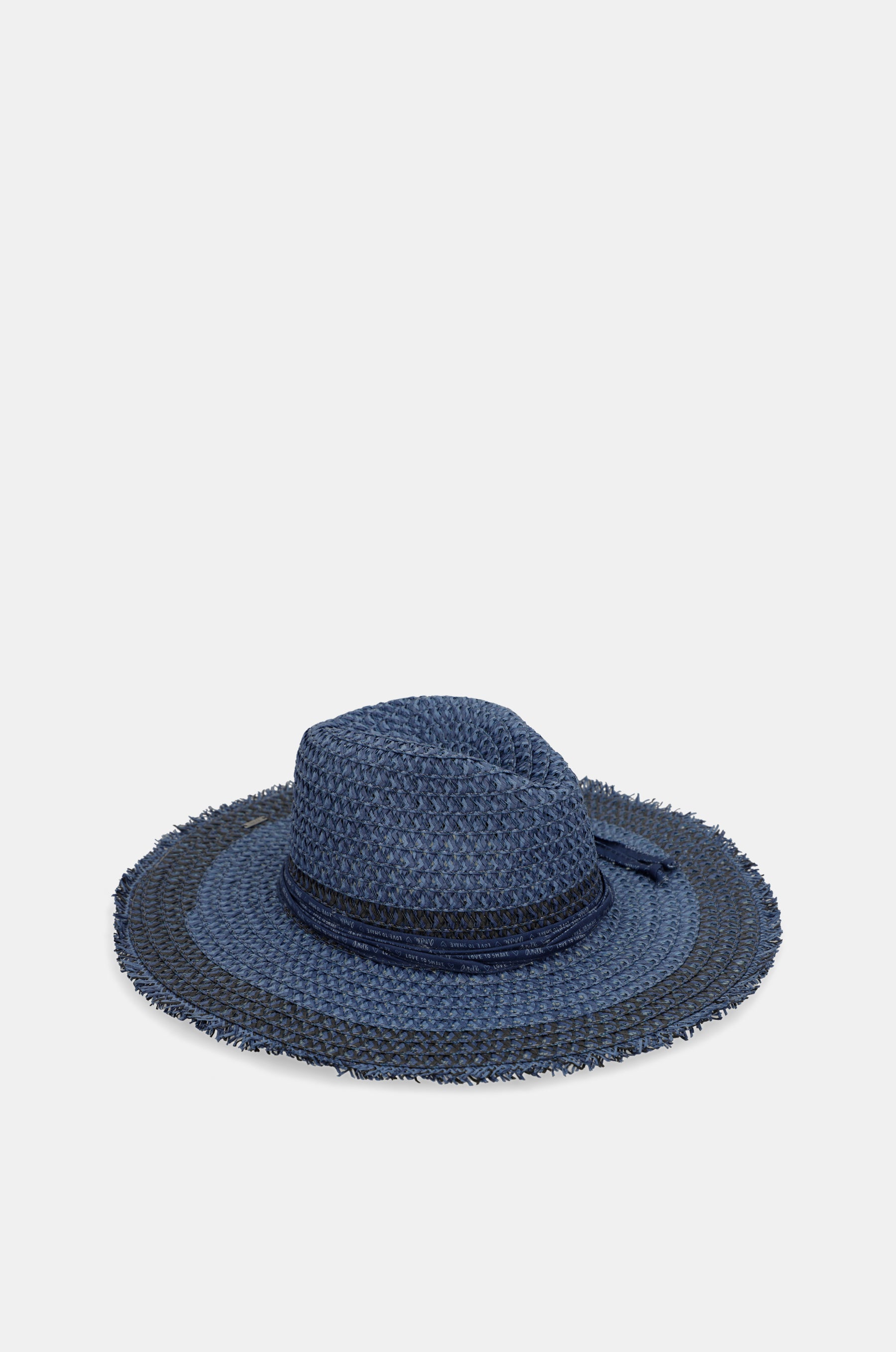 Chapeau raphia bicolore