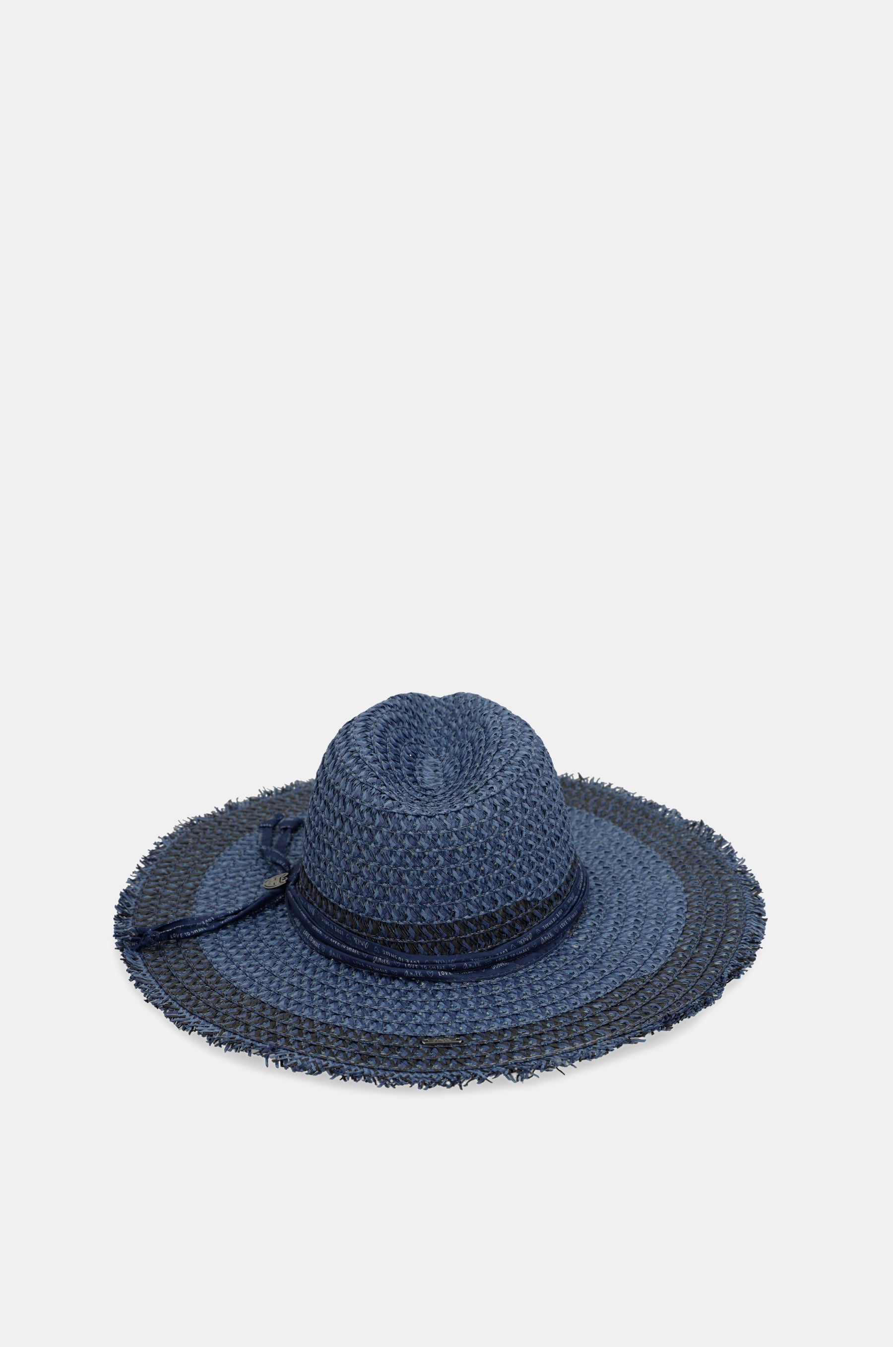 Chapeau raphia bicolore