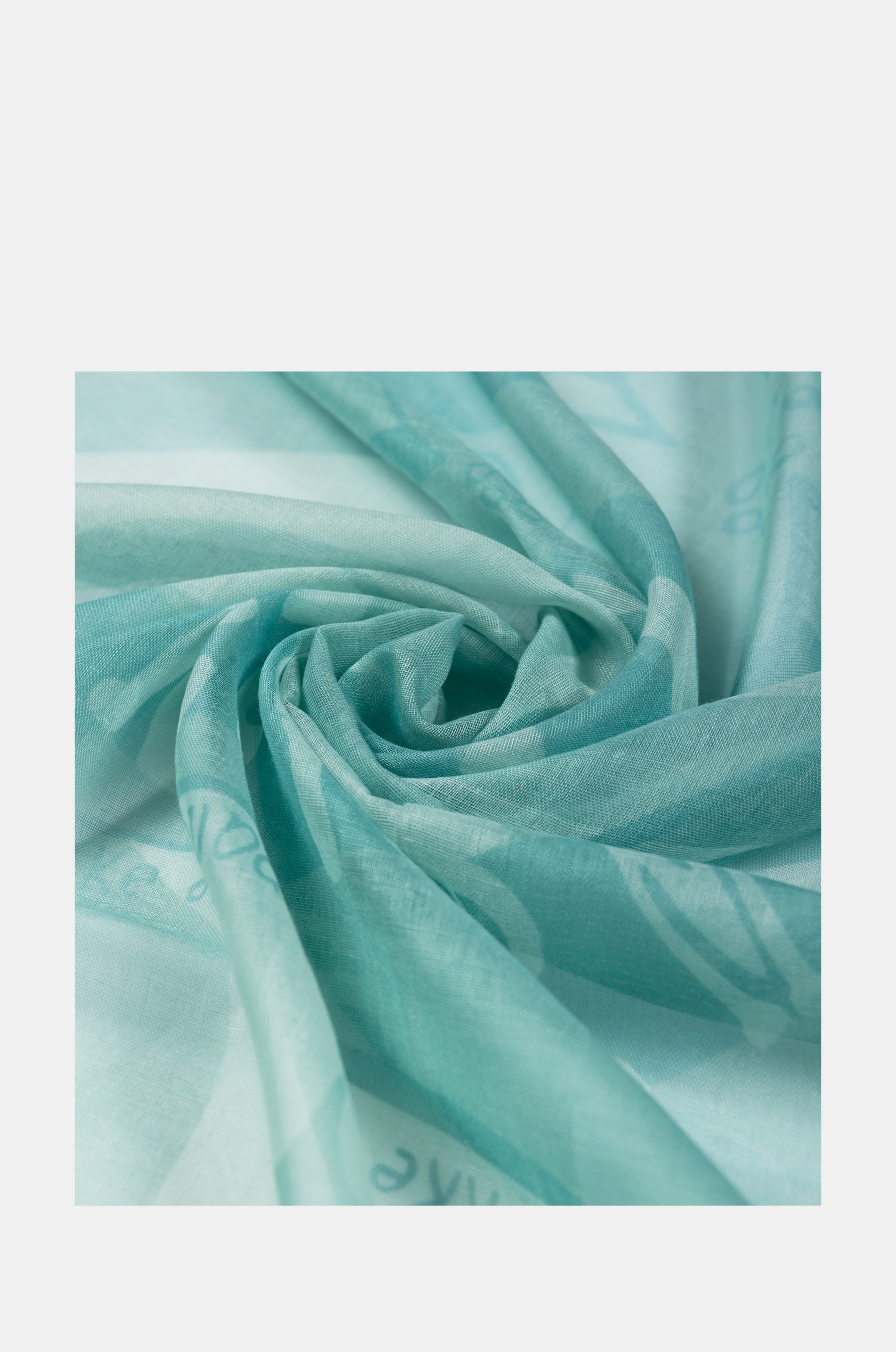 Foulard vert Peace & Love