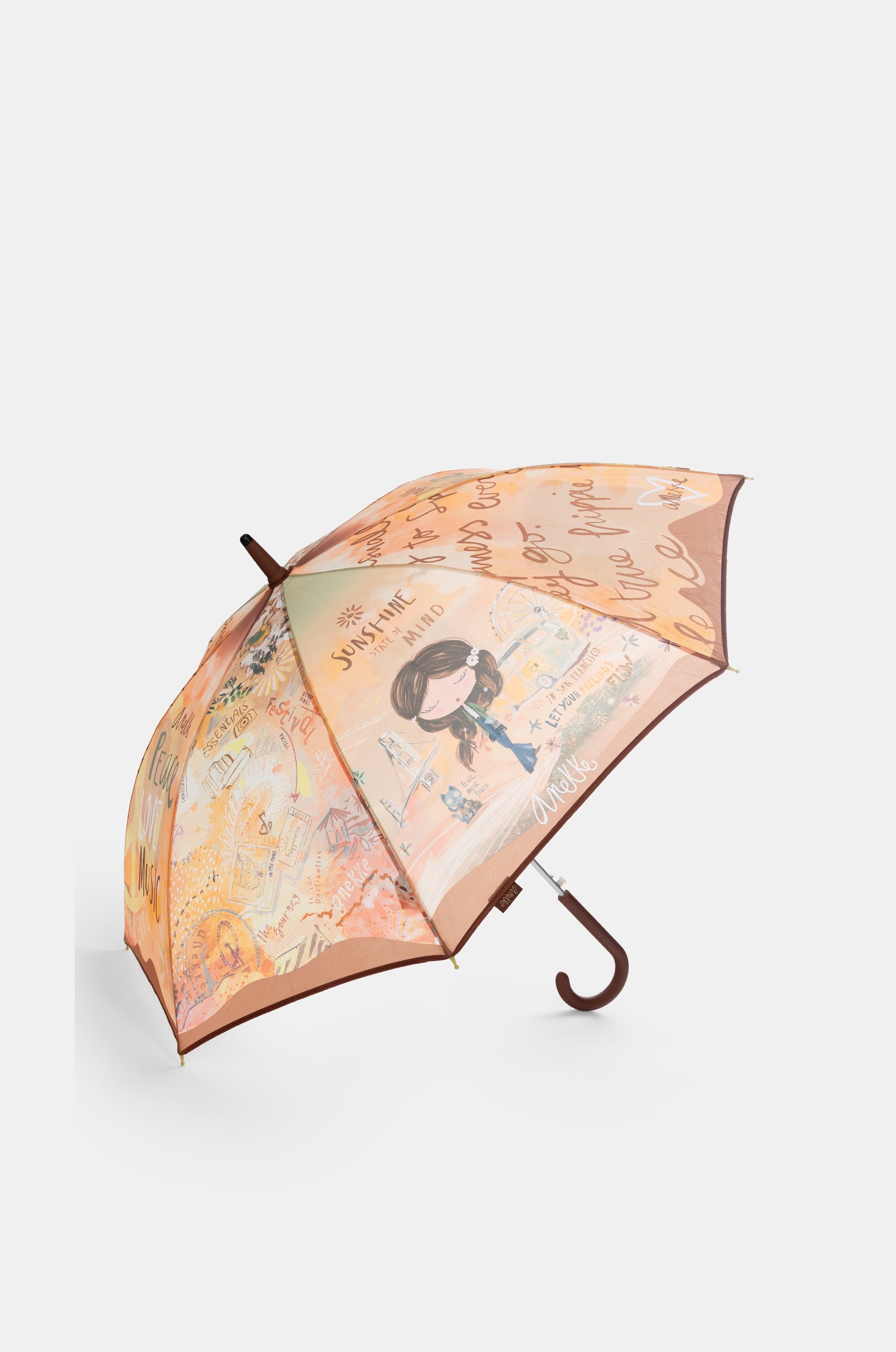 Parapluie long Peace & Love