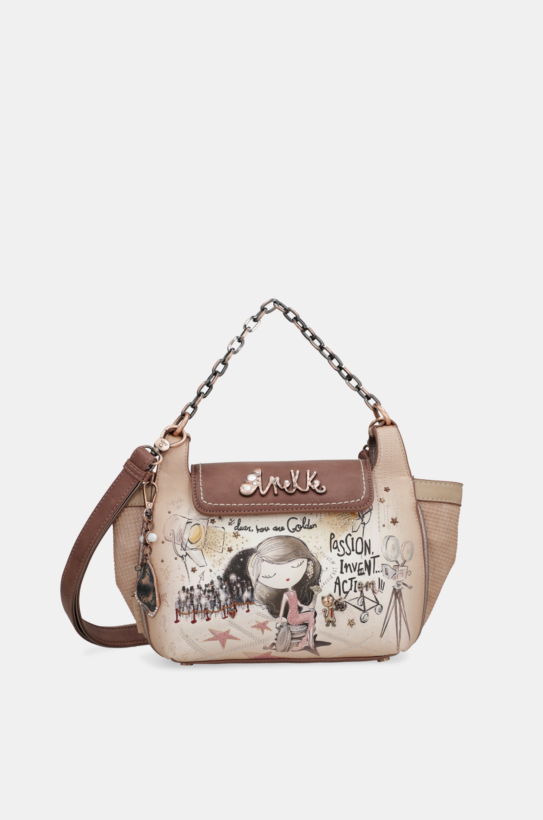 Sac bandoulière avec anse métallique Hollywood