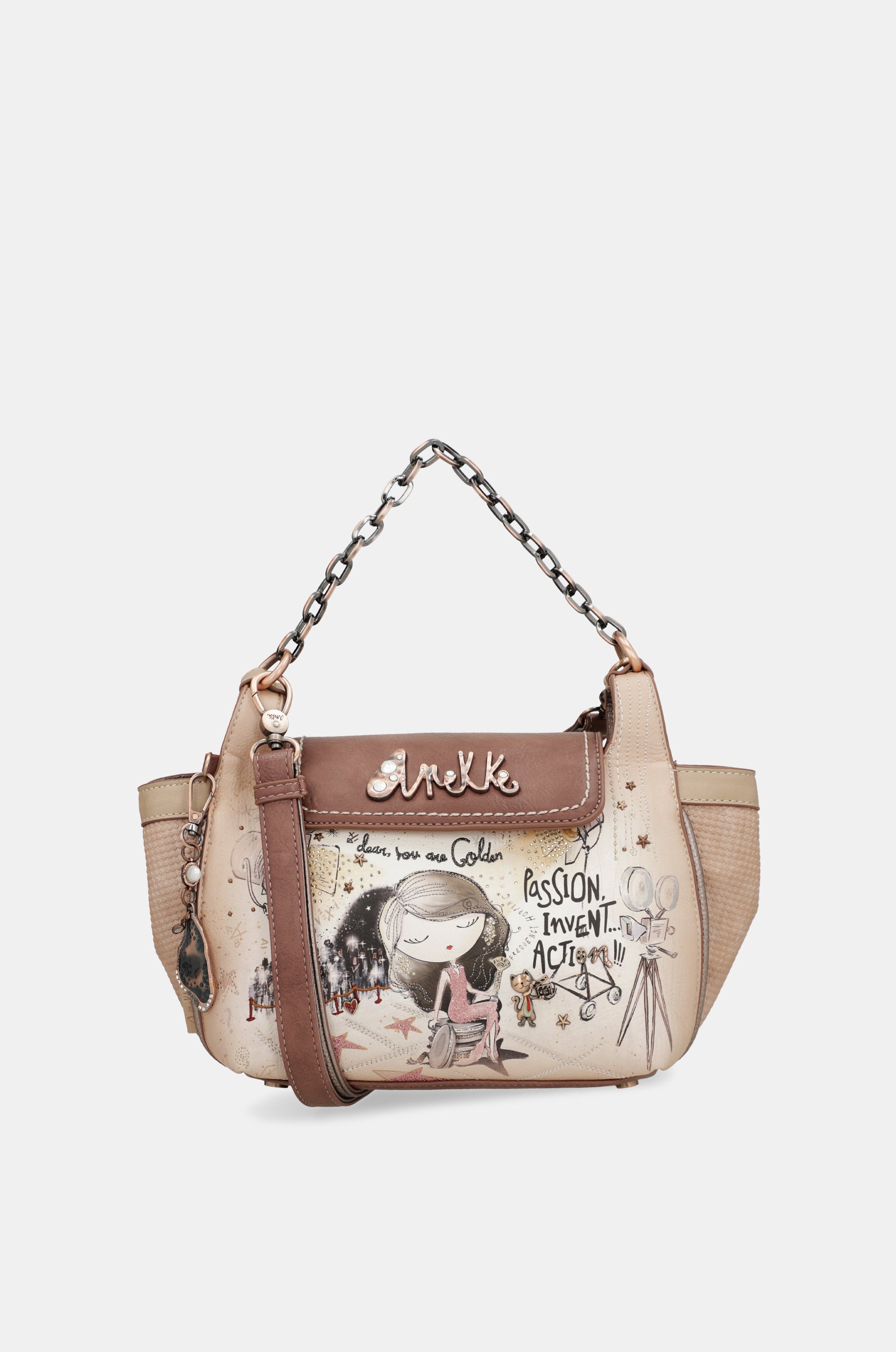 Sac bandoulière avec anse métallique Hollywood