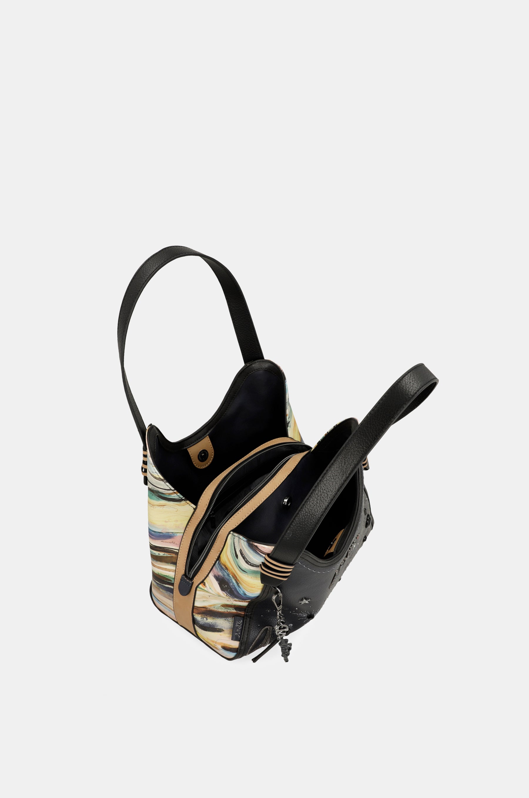Sac porté épaule bleu marine Studio