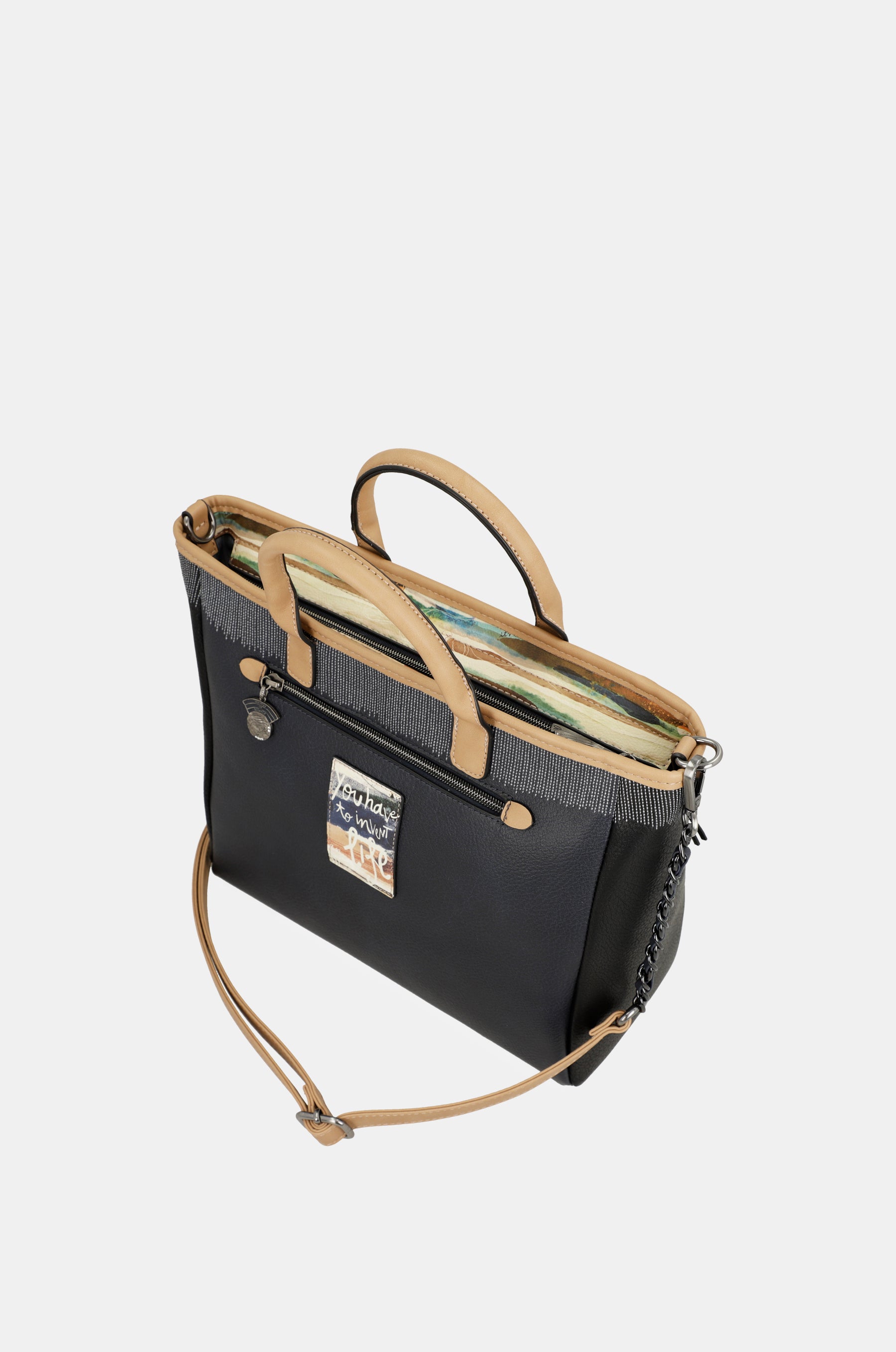 Sac cabas bleu marine Studio