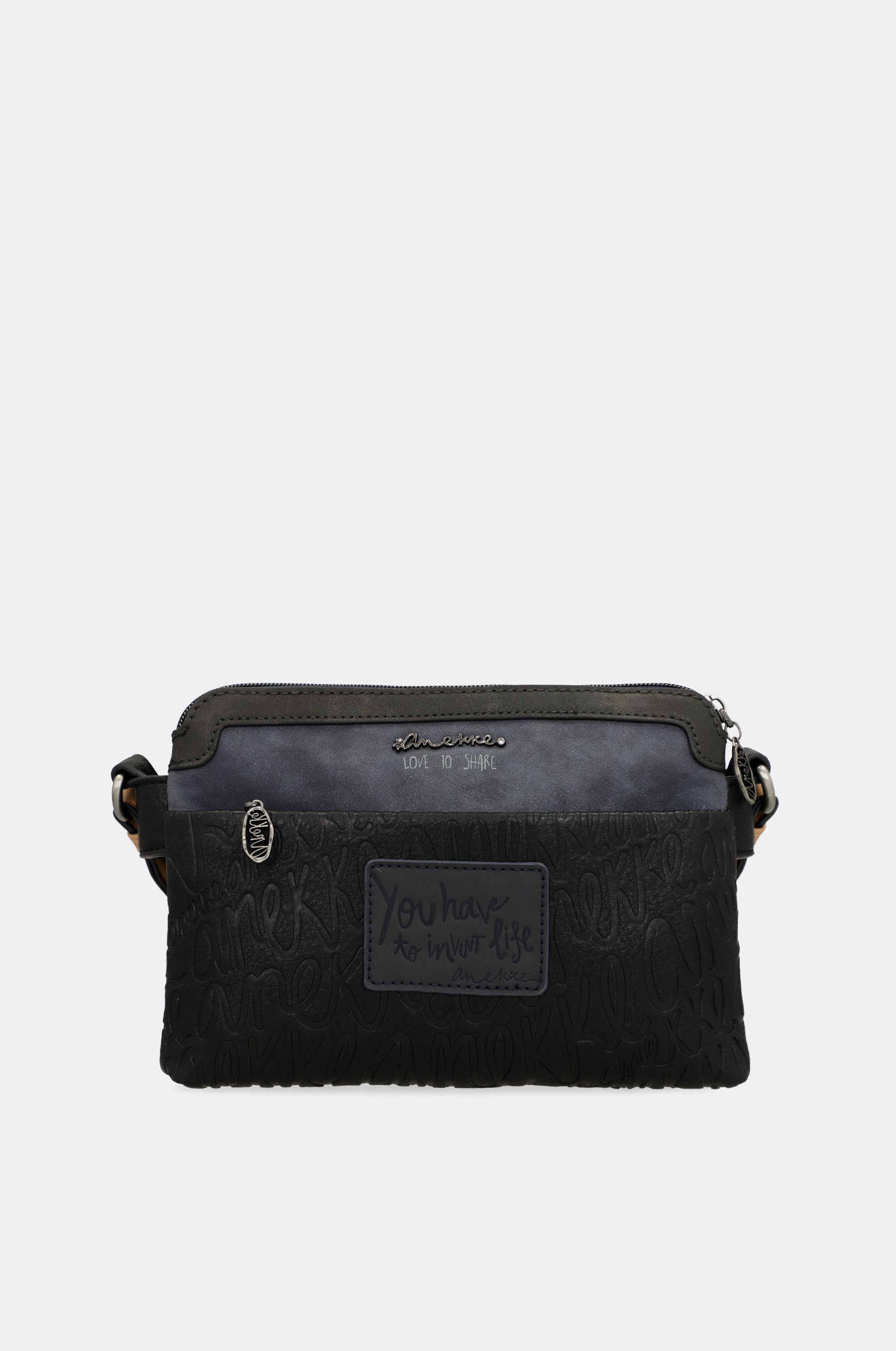 Sac bandoulière 2 compartiments bleu marine Studio