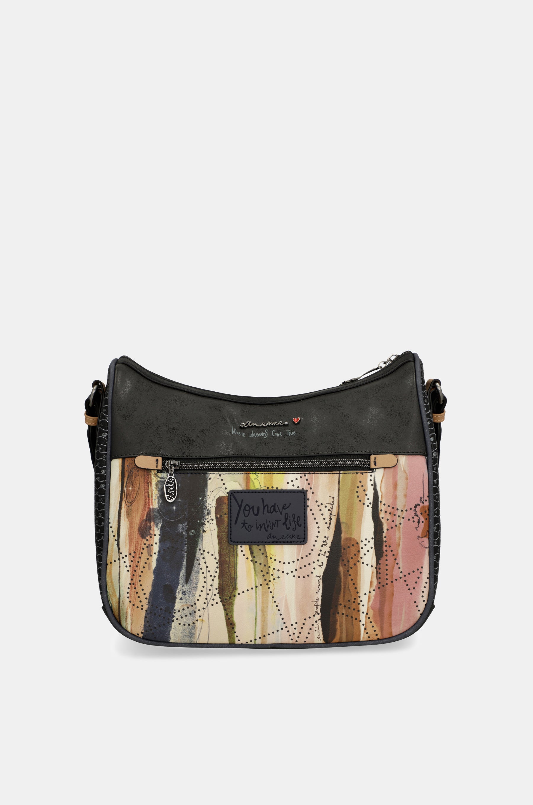 Sac bandoulière grand format bleu marine Studio