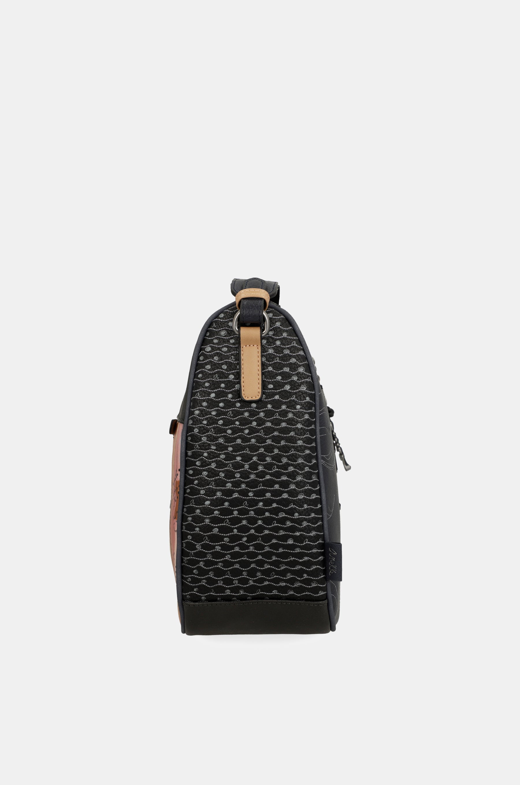 Sac bandoulière grand format bleu marine Studio