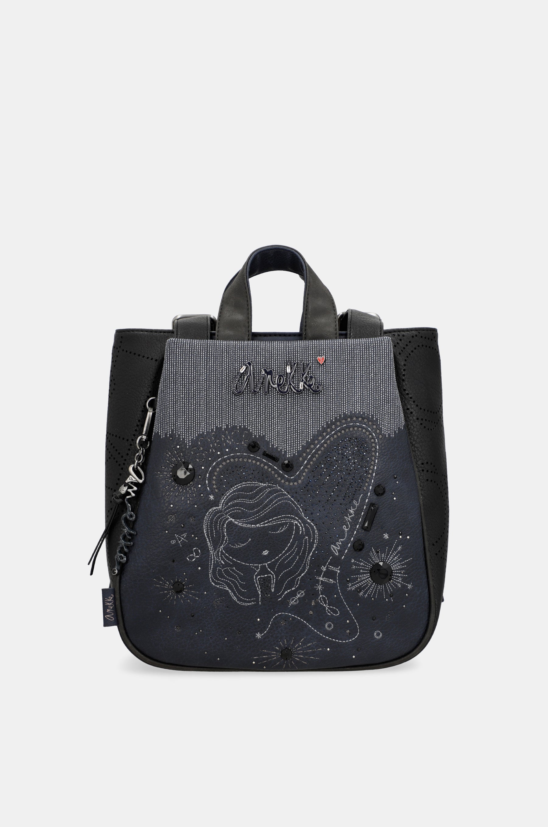 Sac à dos format moyen bleu marine Studio