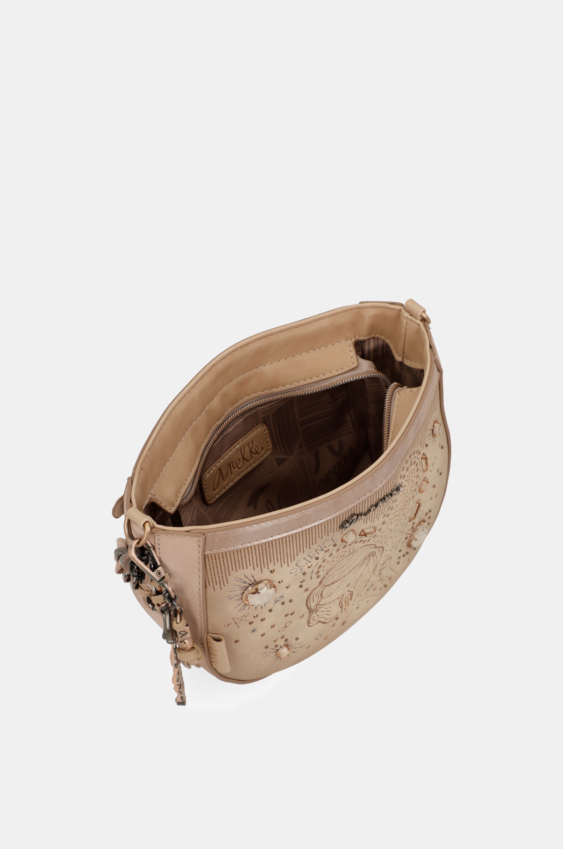 Sac bandoulière ovale nude Studio