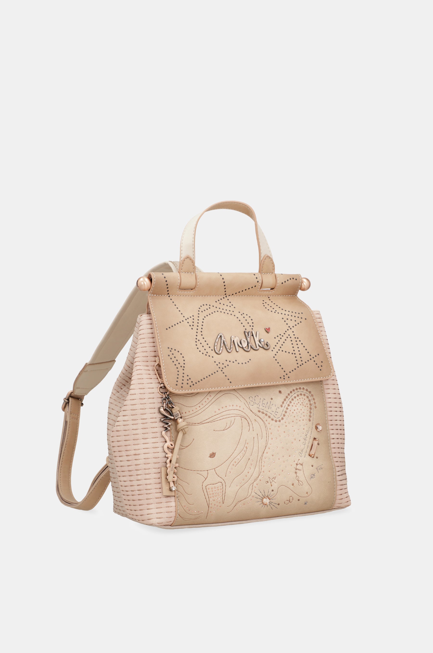 Sac à dos à rabat nude Studio