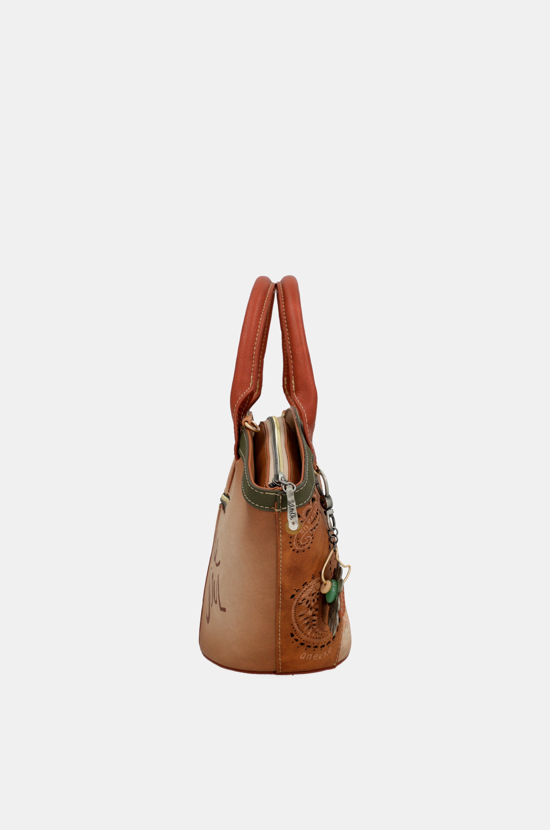 Sac panier camel Peace & Love