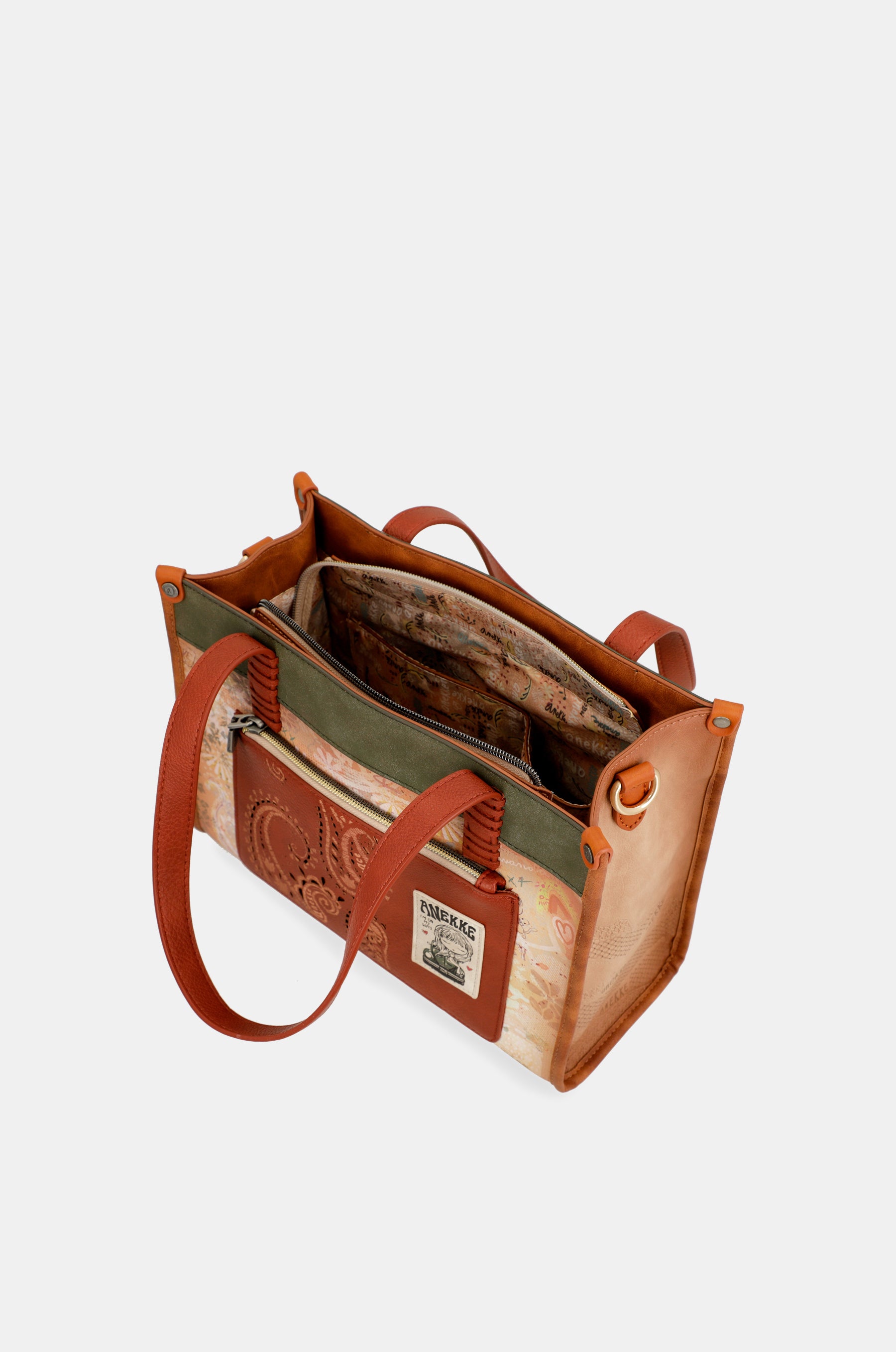 Sac cabas camel Peace & Love