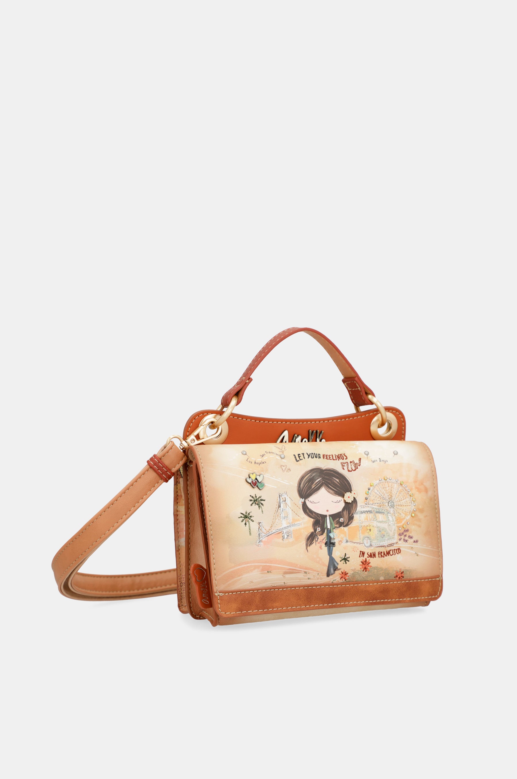Petit sac camel Peace & Love